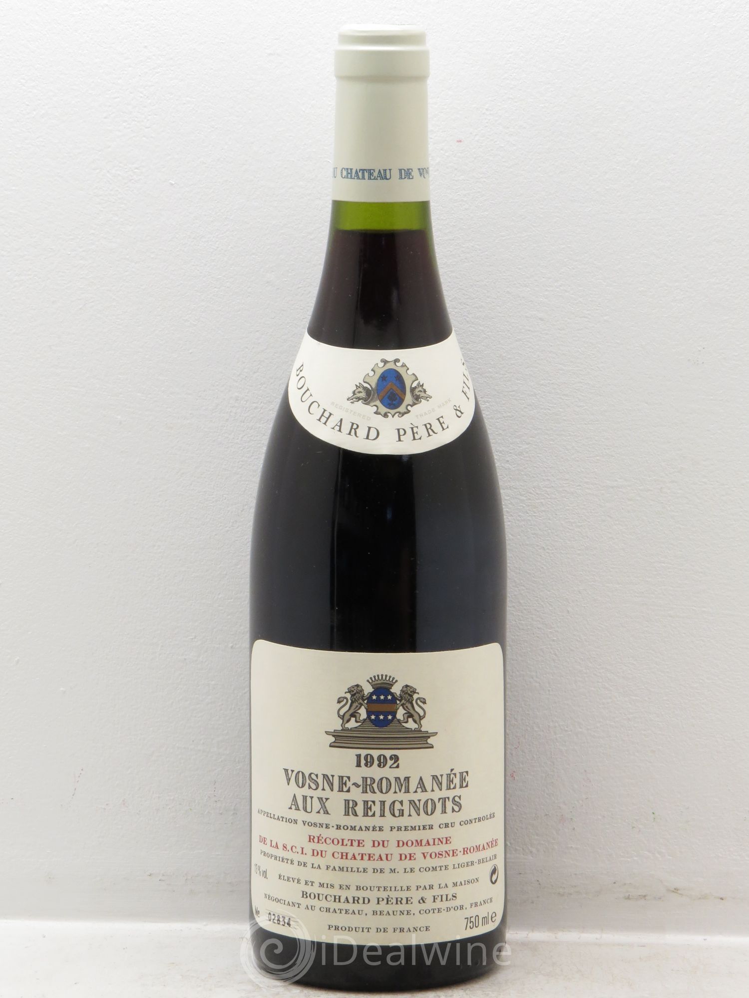 Vosne-Romanée 1er Cru Aux Reignots Ch. de Vosne-Romanée Comte Liger-Belair (Domaine du) 1992 - Lot de 1 bouteille - 0