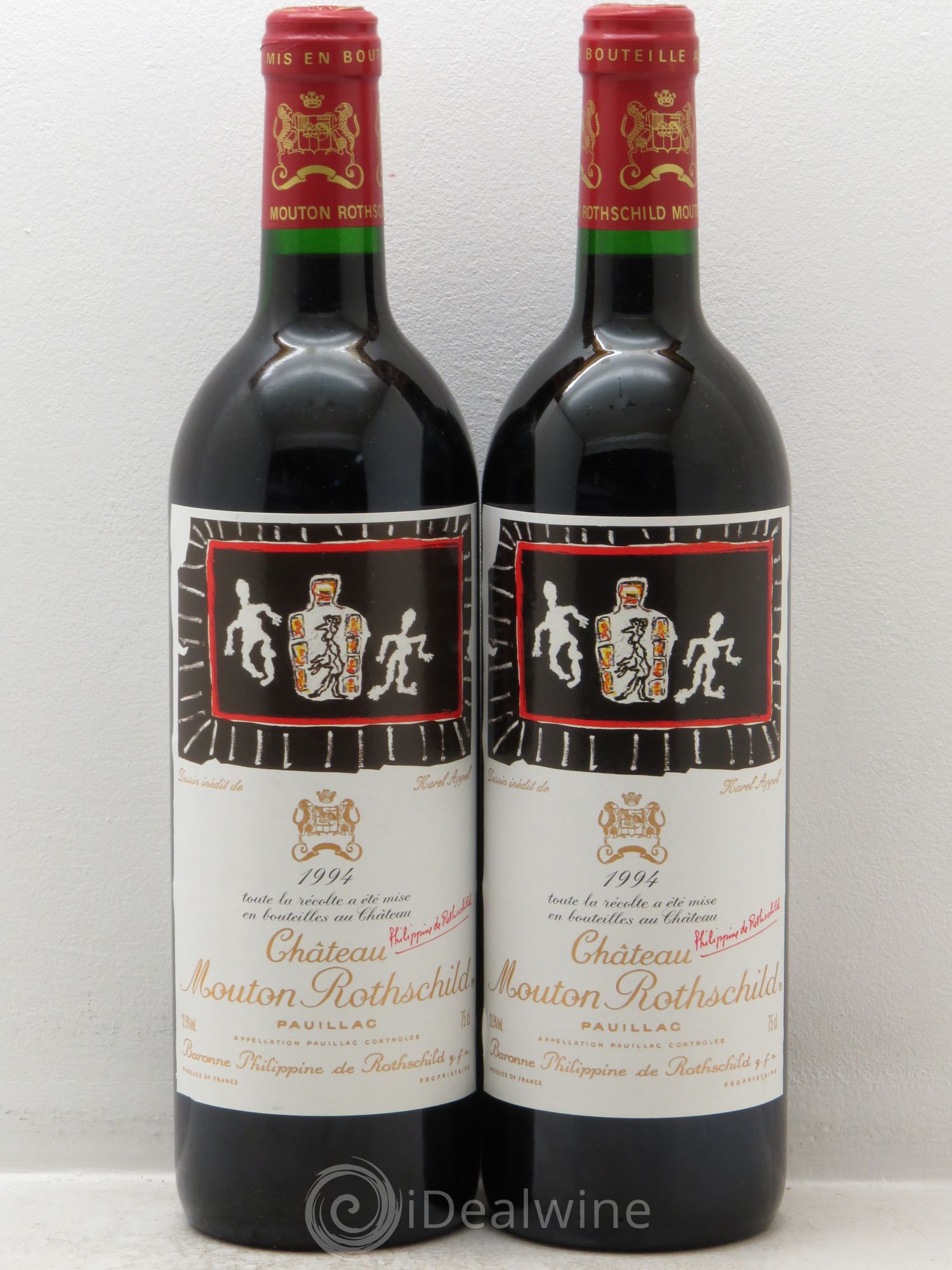 Château Mouton Rothschild 1er Grand Cru Classé 1994 - Lot de 2 bouteilles - 0
