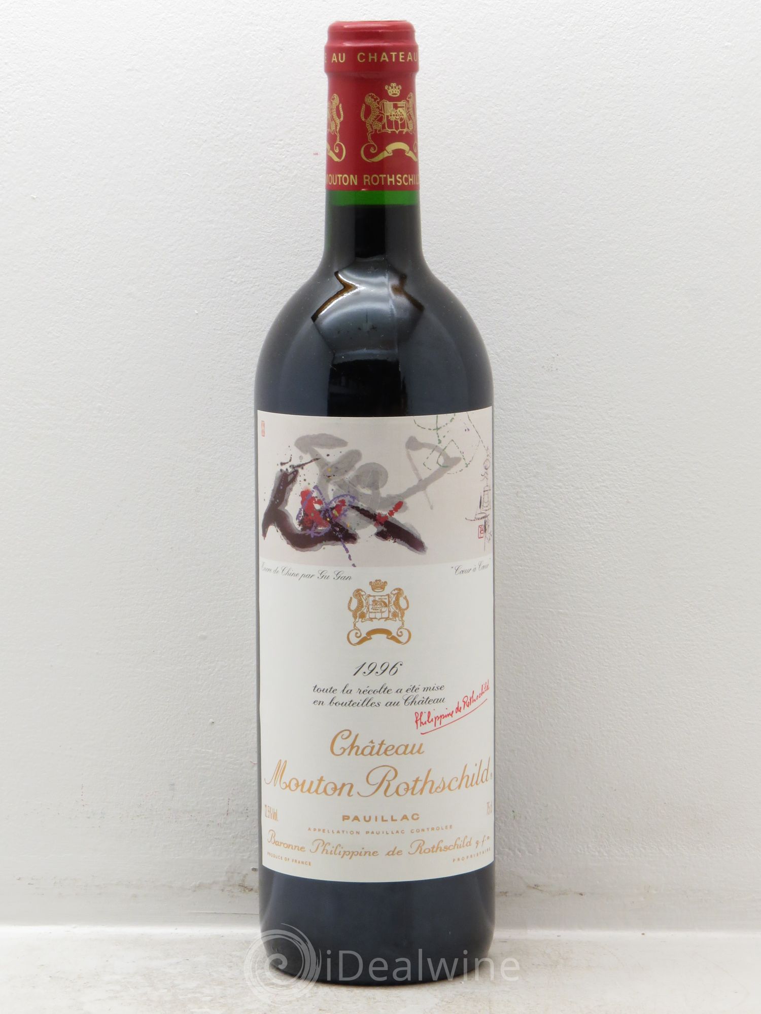 Château Mouton Rothschild 1er Grand Cru Classé 1996 - Lot de 1 bouteille - 0