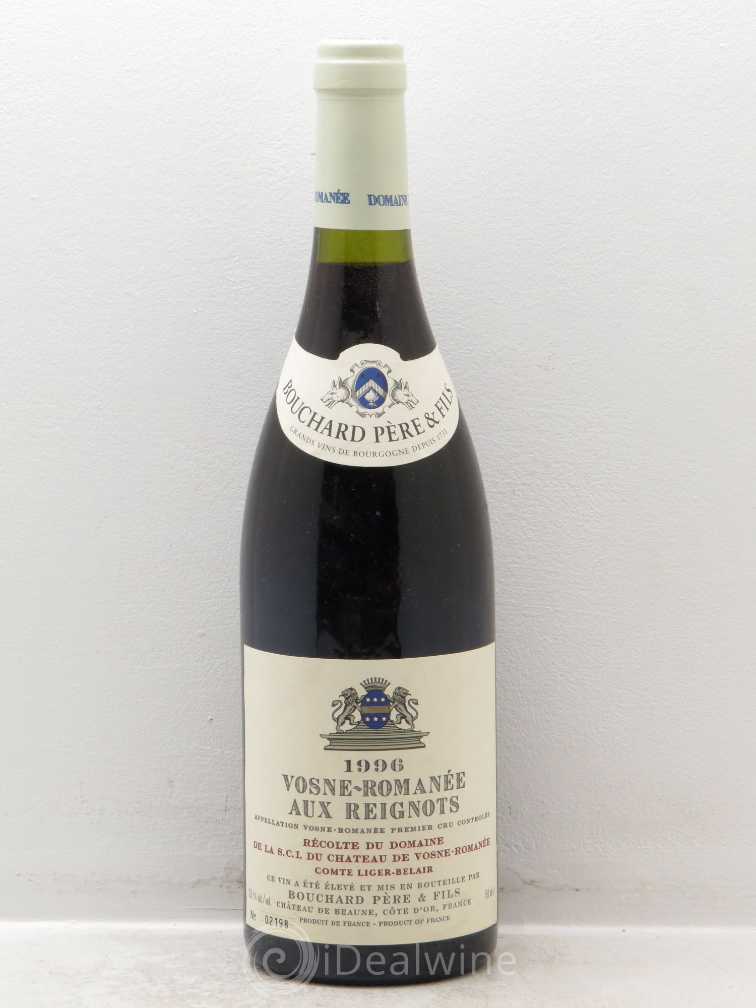 Vosne-Romanée 1er Cru Aux Reignots Ch. de Vosne-Romanée Comte Liger-Belair (Domaine du) 1996 - Lot de 1 bouteille - 0
