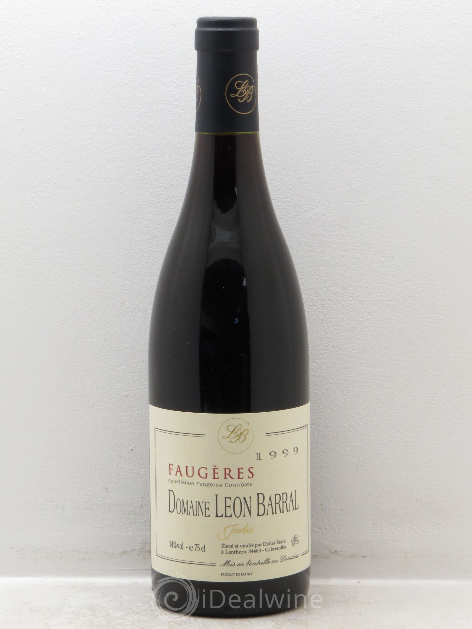 Faugères Jadis Domaine Léon Barral 1999 - Lot de 1 bouteille - 0