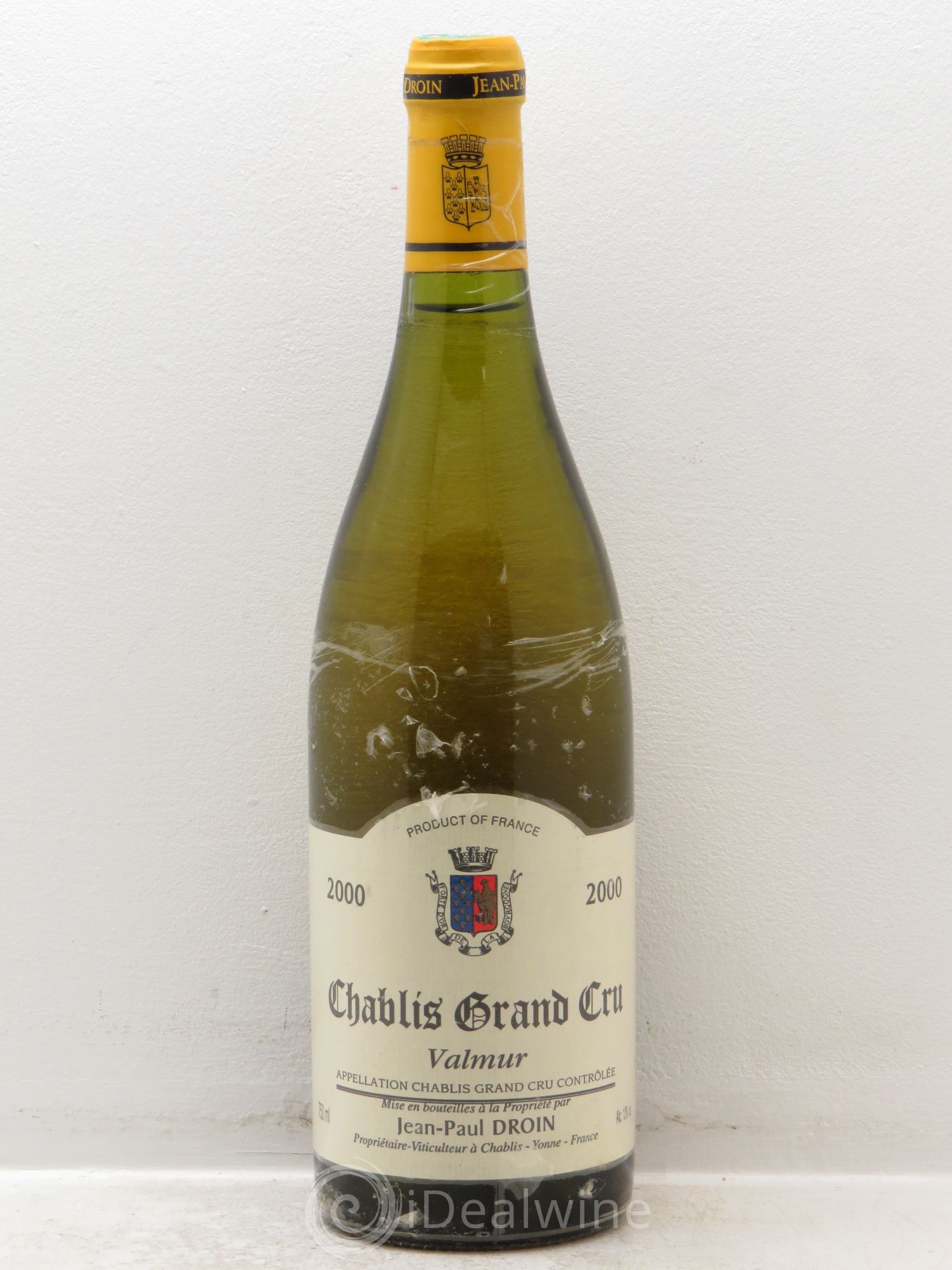 Chablis Grand Cru Valmur Jean-Paul & Benoît Droin (Domaine) 2000 - Lot de 1 bouteille - 0
