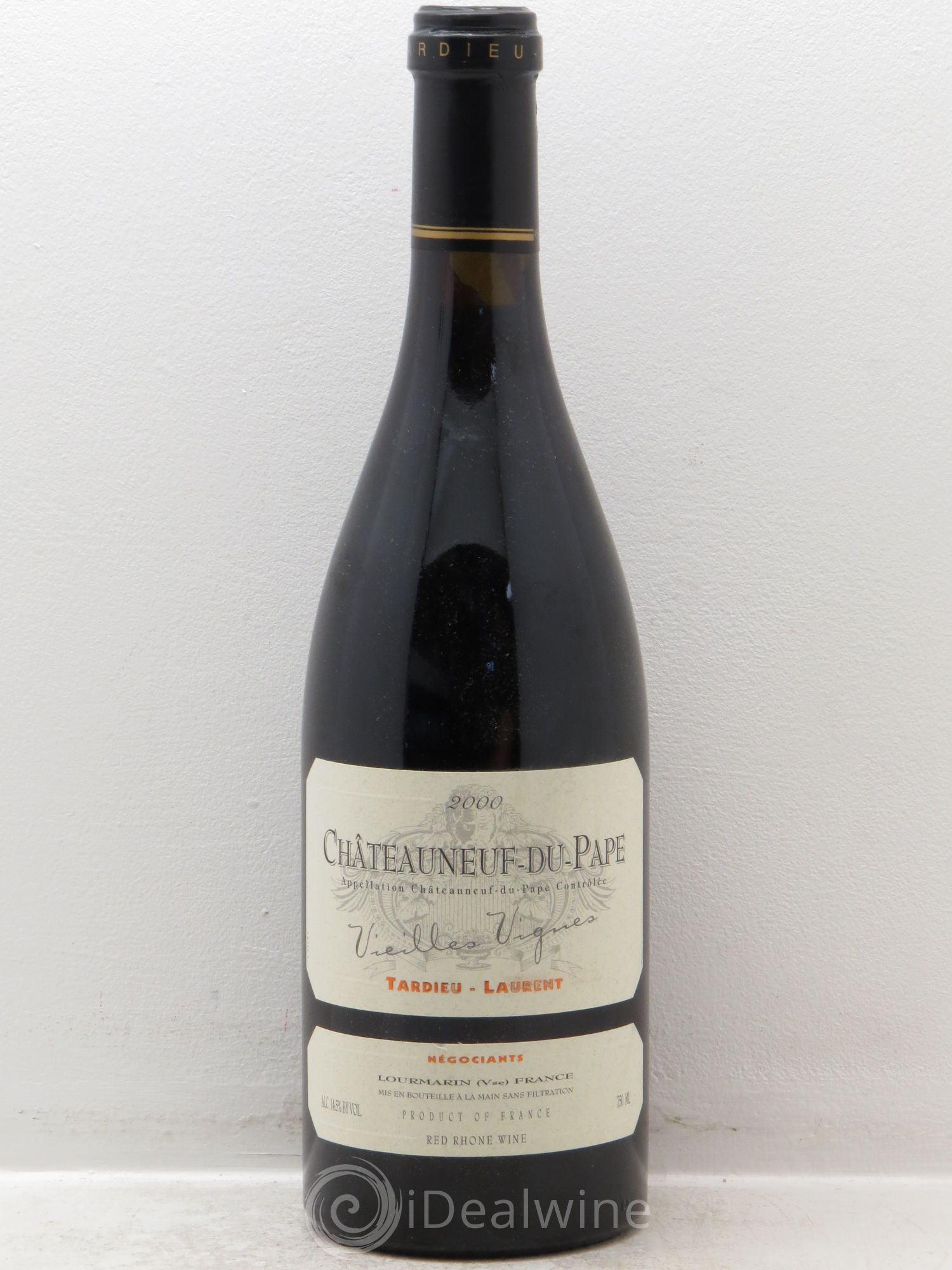 Châteauneuf-du-Pape Tardieu-Laurent Vieilles vignes Famille Tardieu 2000 - Lot de 1 bouteille - 0