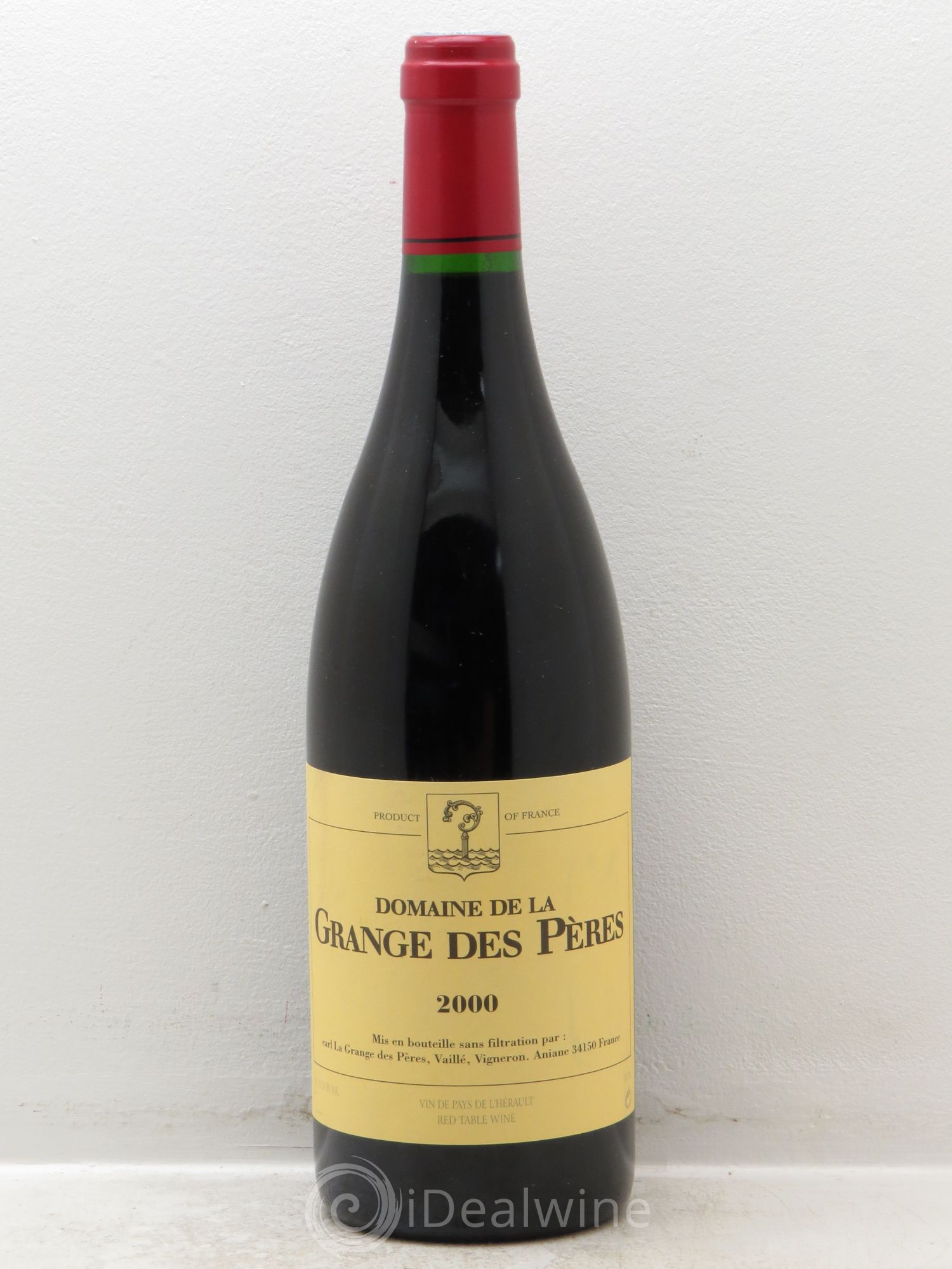 Pays d'Hérault Grange des Pères Laurent Vaillé 2000 - Lot de 1 bouteille - 0
