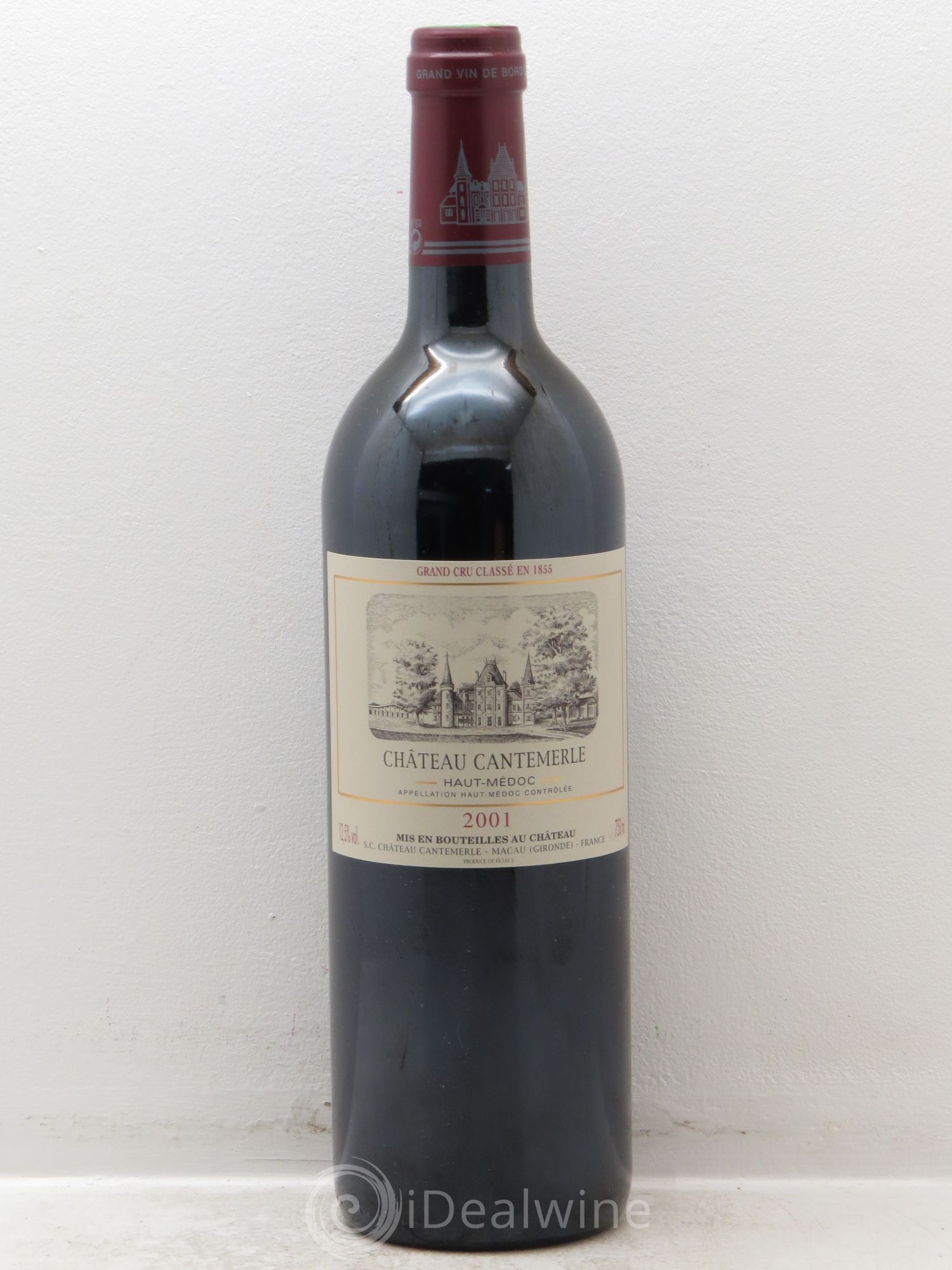 Château Cantemerle 5ème Grand Cru Classé 2001 - Lot de 1 bouteille - 0