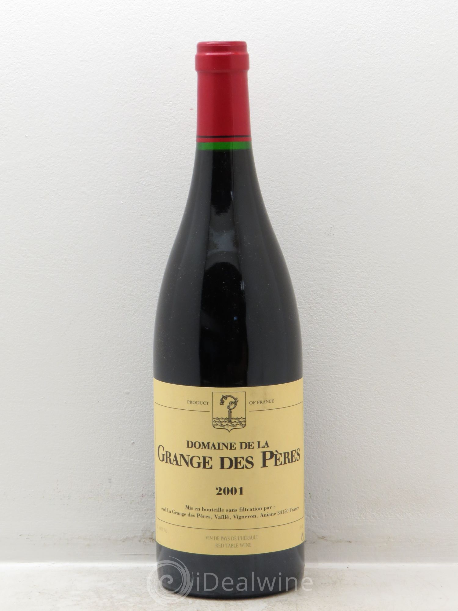 Pays d'Hérault Grange des Pères Laurent Vaillé 2001 - Lot de 1 bouteille - 0