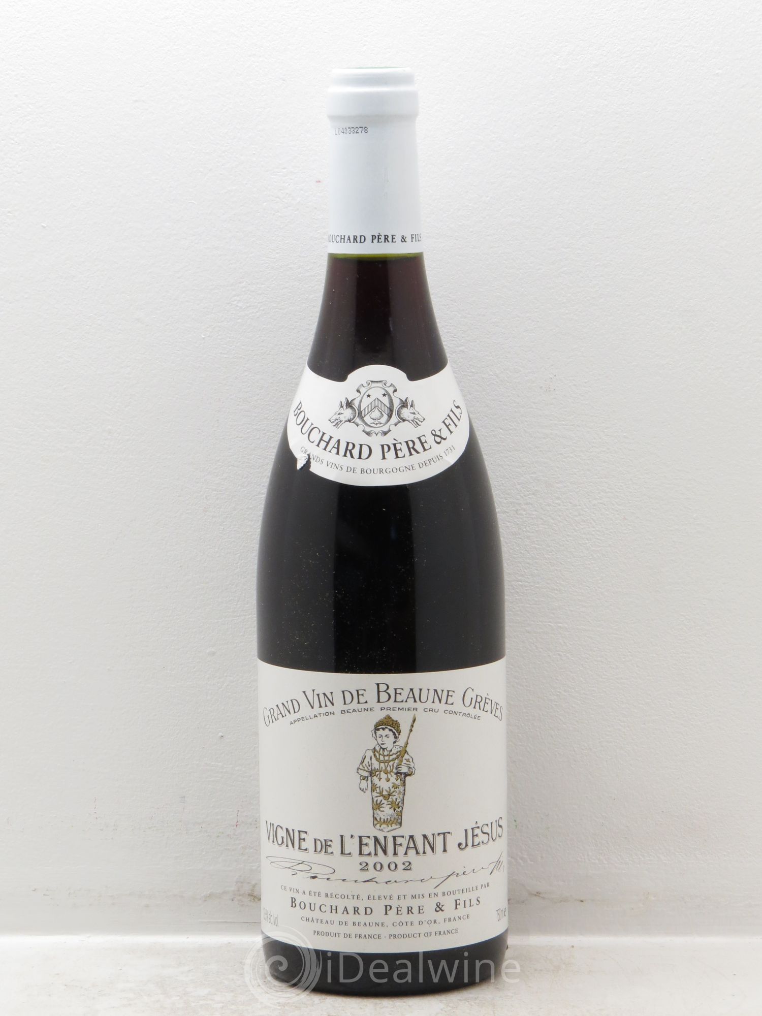 Beaune 1er Cru Grèves - Vigne de l'Enfant Jésus Bouchard Père & Fils 2002 - Lot de 1 bouteille - 0