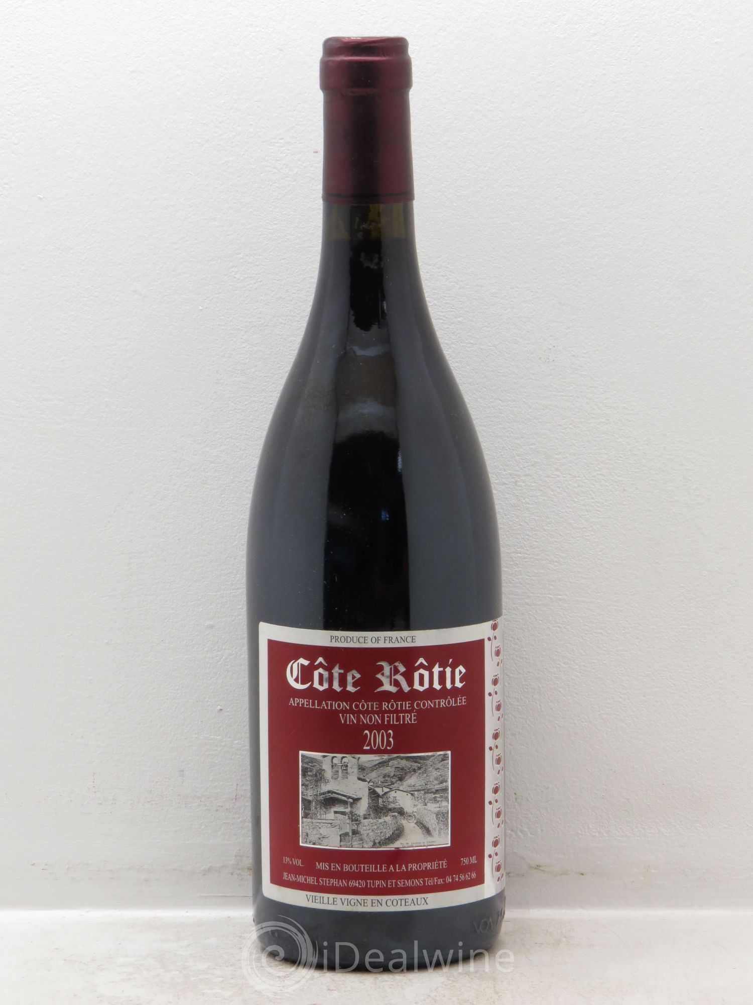 Côte-Rôtie Jean-Michel Stephan Vieilles Vignes en Coteaux 2003 - Posten von 1 Flasche - 0