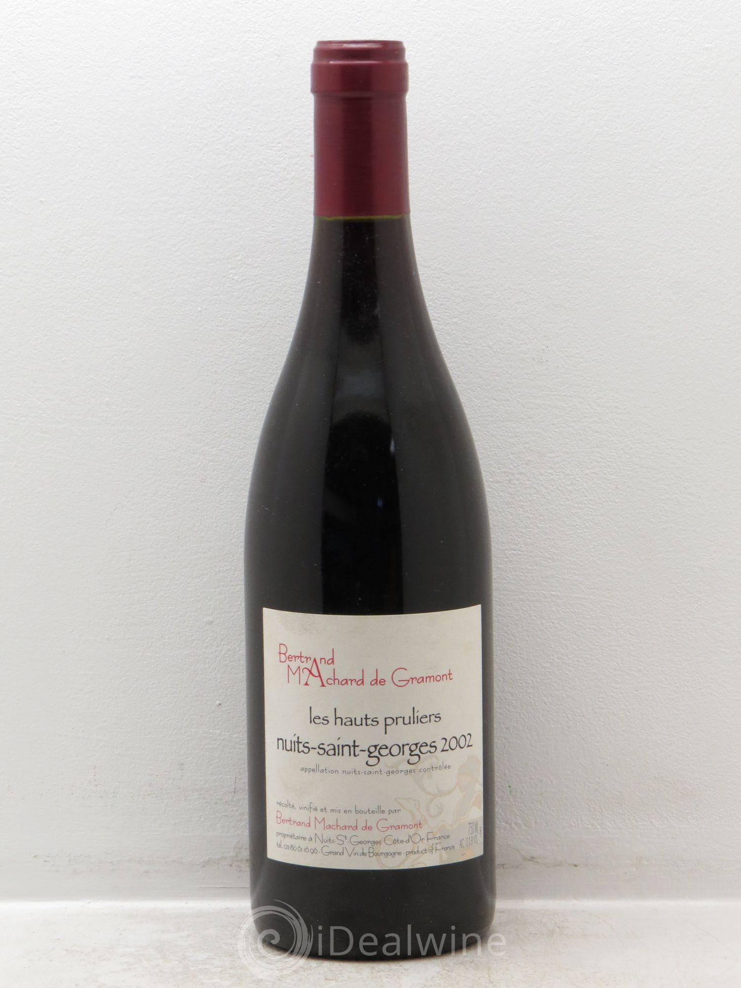 Nuits-Saint-Georges Les Hauts Pruliers - Machart de Gramont 2002 - Posten von 1 Flasche - 0