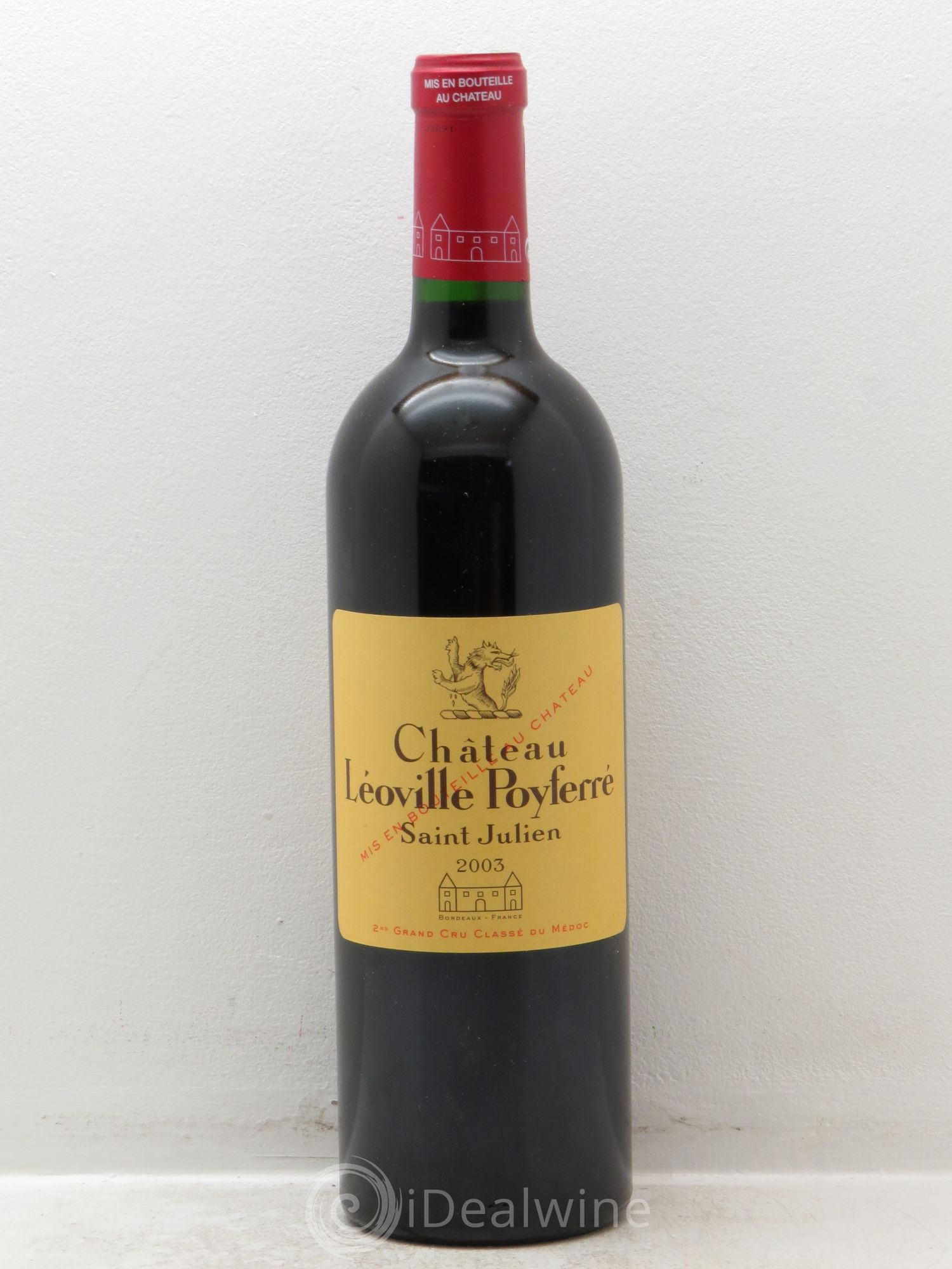 Château Léoville Poyferré 2ème Grand Cru Classé 2003 - Lot de 1 bouteille - 0