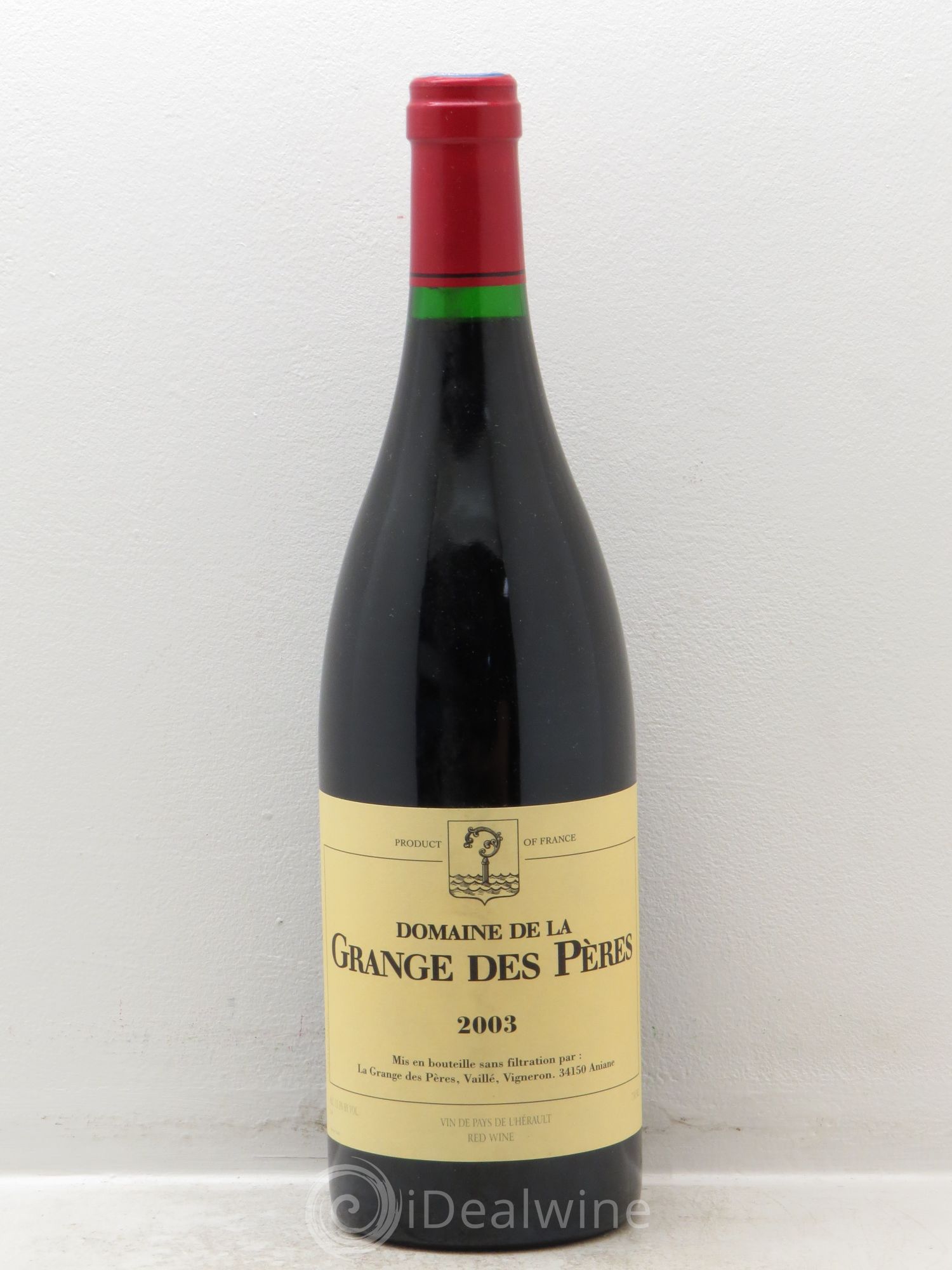 Pays d'Hérault Grange des Pères Laurent Vaillé 2003 - Lot de 1 bouteille - 0