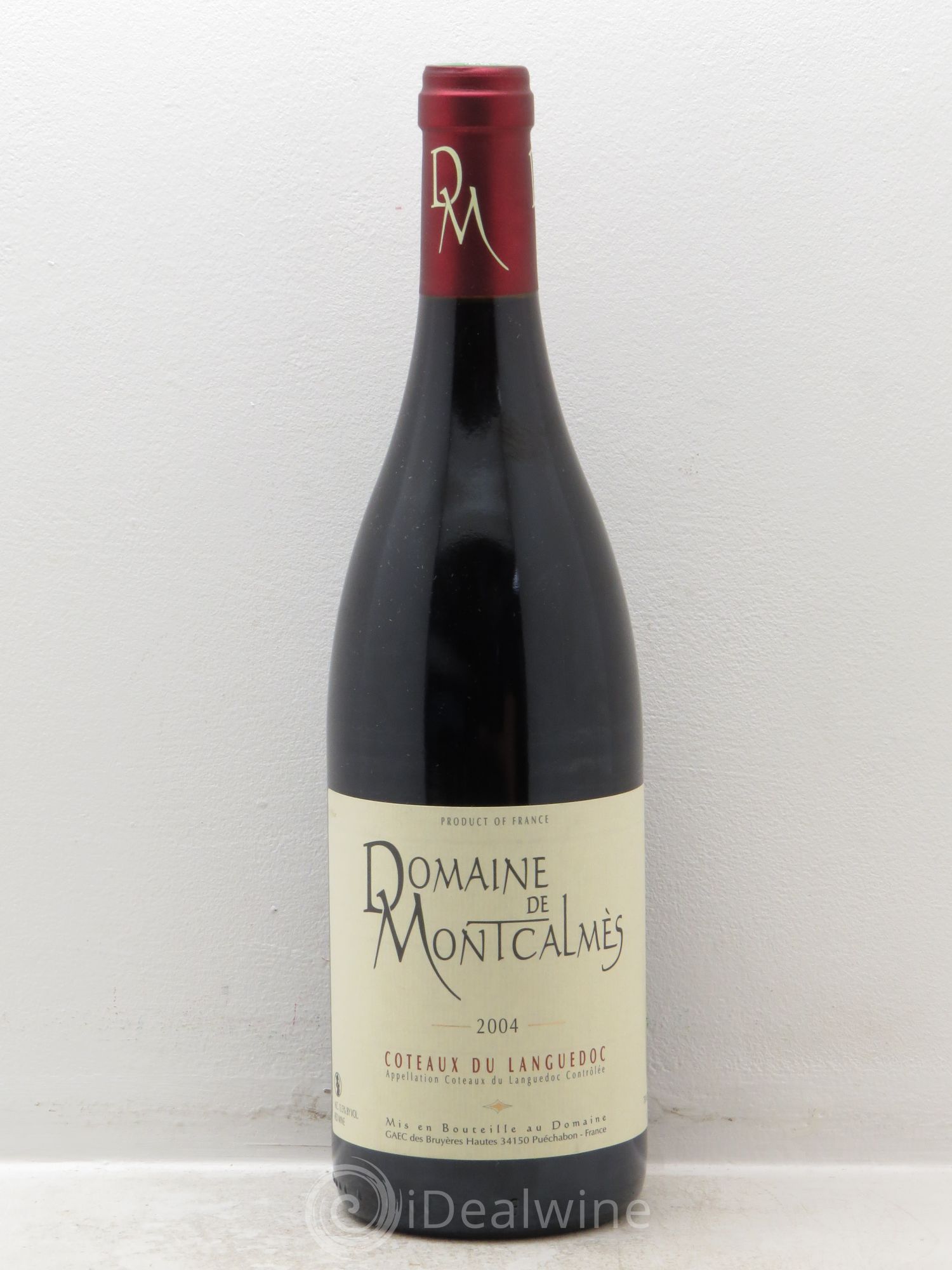 Terrasses du Larzac Domaine de Montcalmès Frédéric Pourtalié 2004 - Lot de 1 bouteille - 0