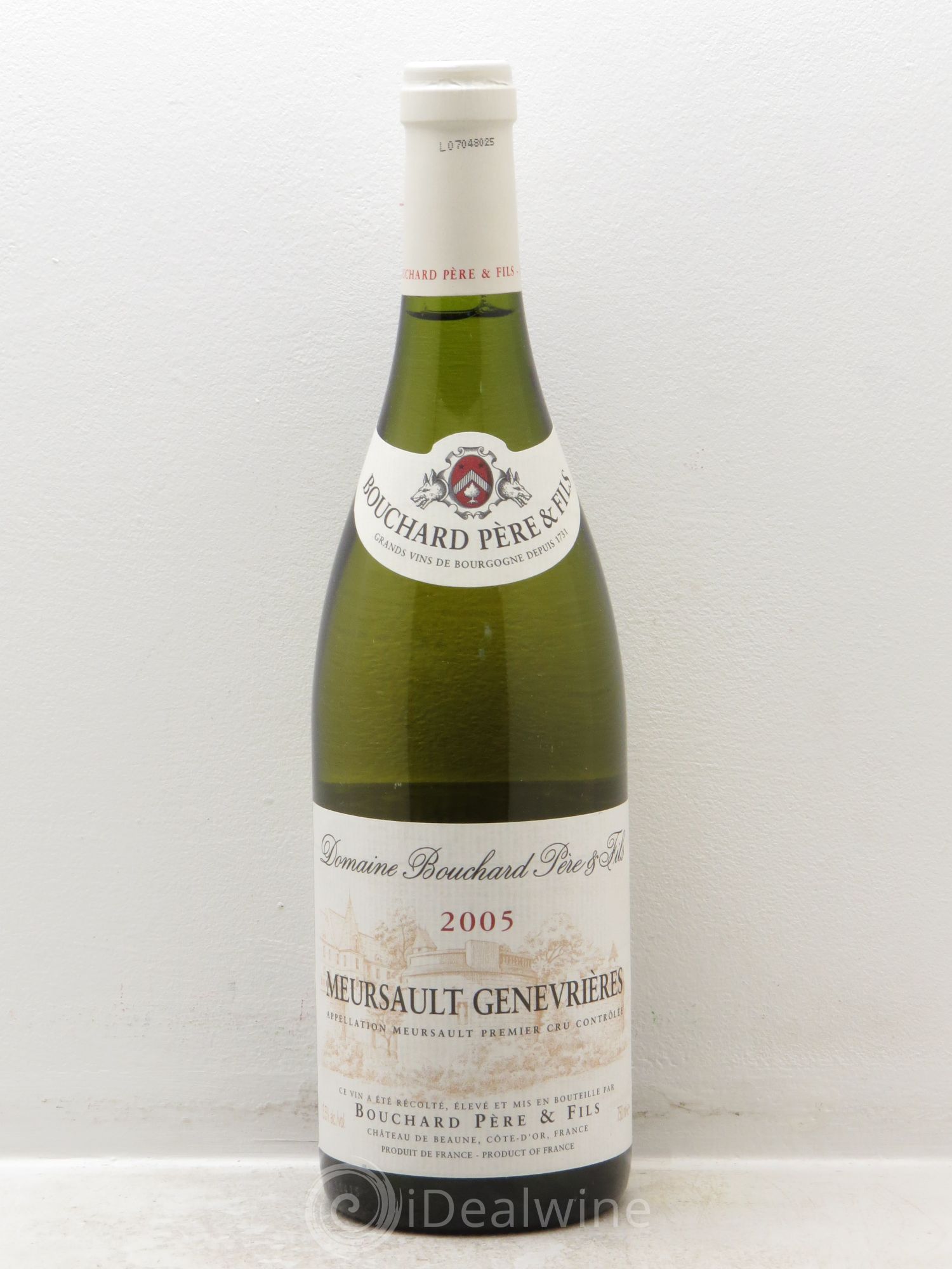 Meursault 1er Cru Genevrières Bouchard Père & Fils 2005 - Lot de 1 bouteille - 0