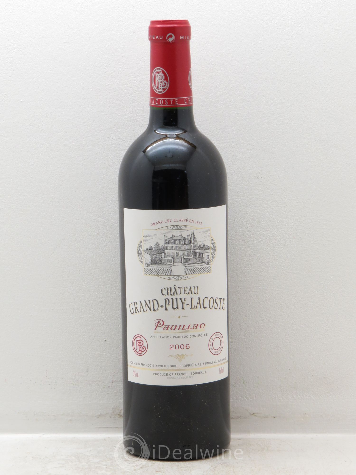 Château Grand Puy Lacoste 5ème Grand Cru Classé 2006 - Lot de 1 bouteille - 0