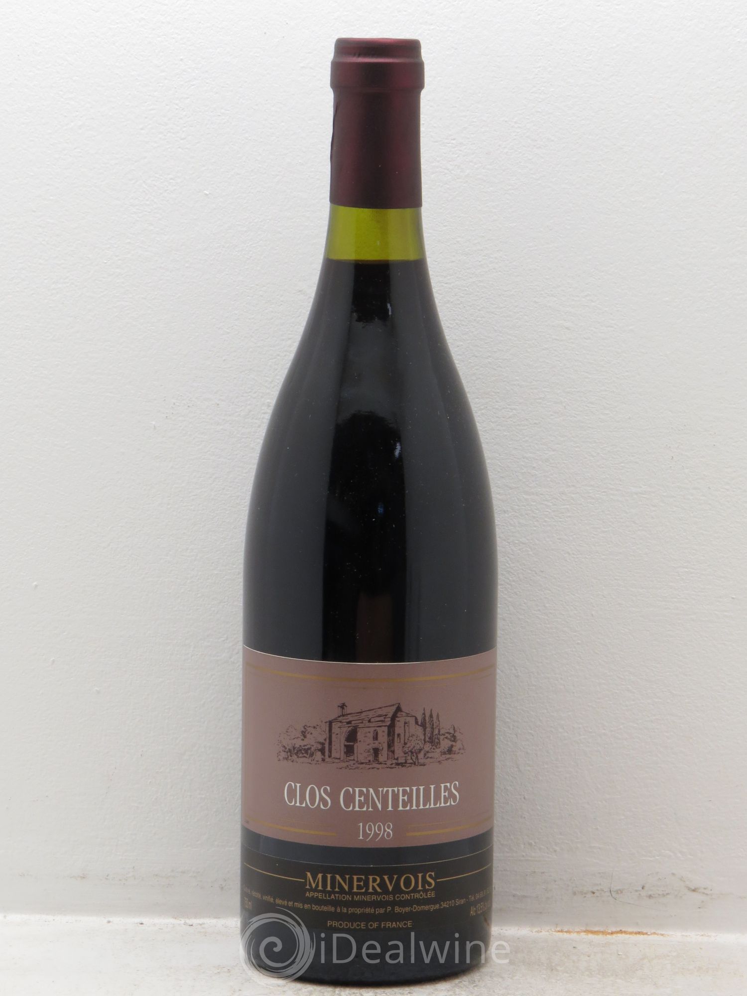 Minervois Clos Centeilles P.Boyer Domergue 1998 - Posten von 1 Flasche - 0