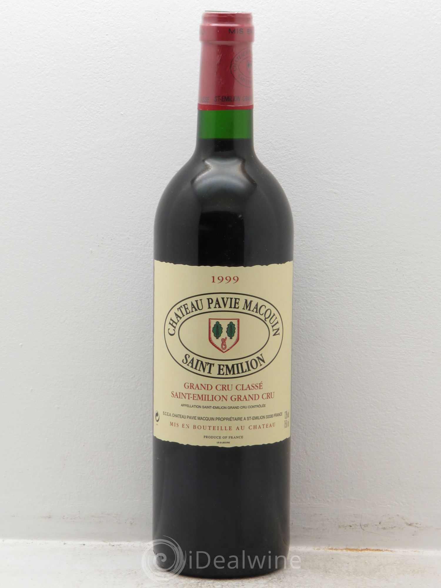 Château Pavie Macquin 1er Grand Cru Classé B 1999 - Lot de 1 bouteille - 0
