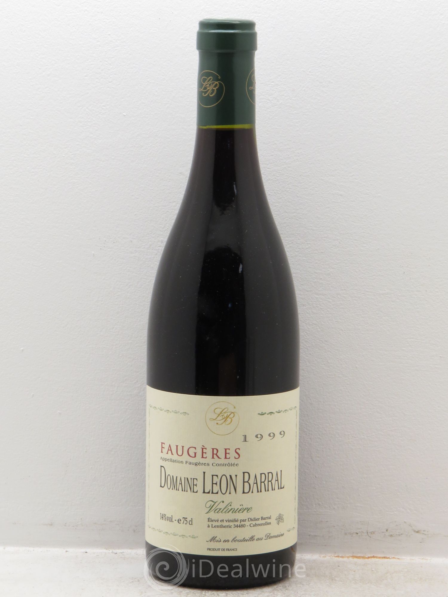Faugères Valinière Domaine Léon Barral 1999 - Lot de 1 bouteille - 0