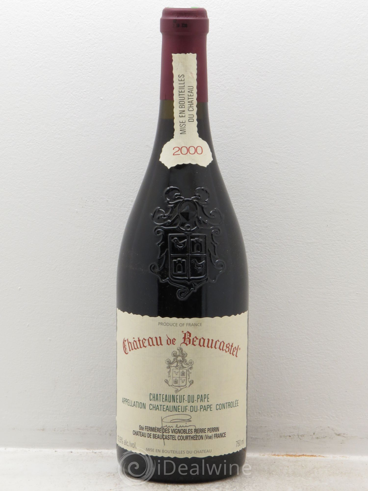 Châteauneuf-du-Pape Château de Beaucastel Famille Perrin 2000 - Lot de 1 bouteille - 0