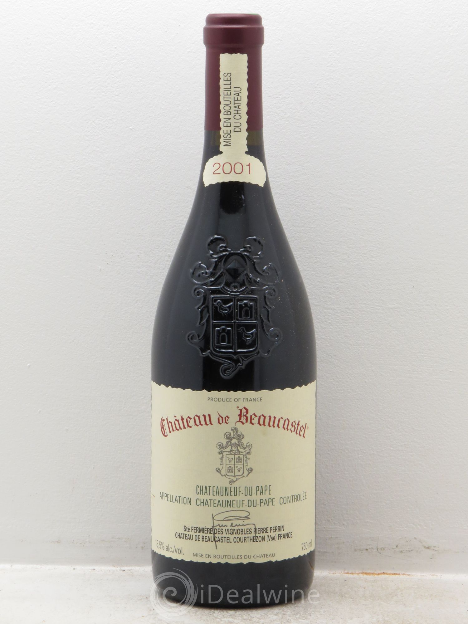 Châteauneuf-du-Pape Château de Beaucastel Famille Perrin 2001 - Lot de 1 bouteille - 0