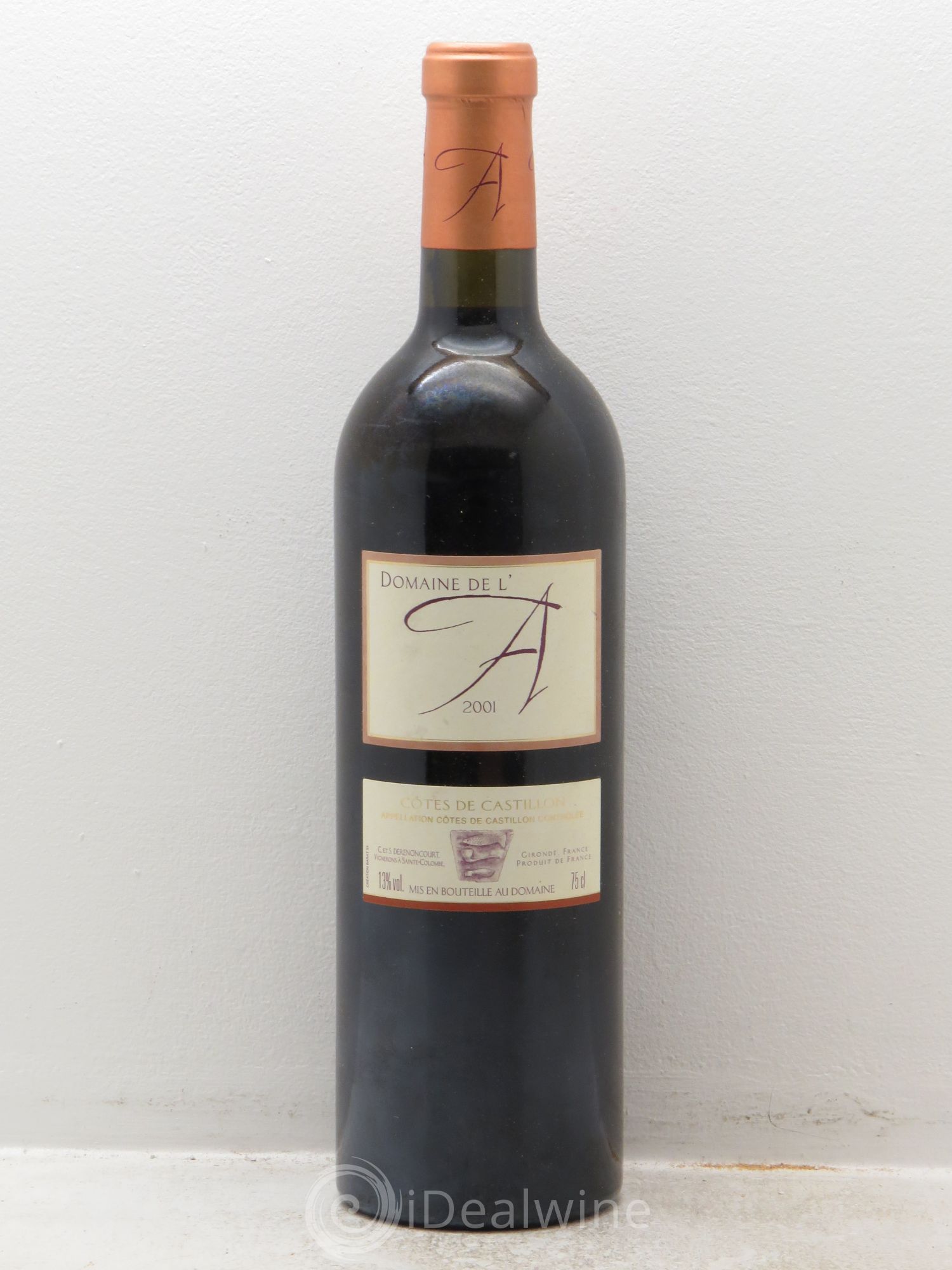 Domaine de l'A 2001 - Lot de 1 bouteille - 0