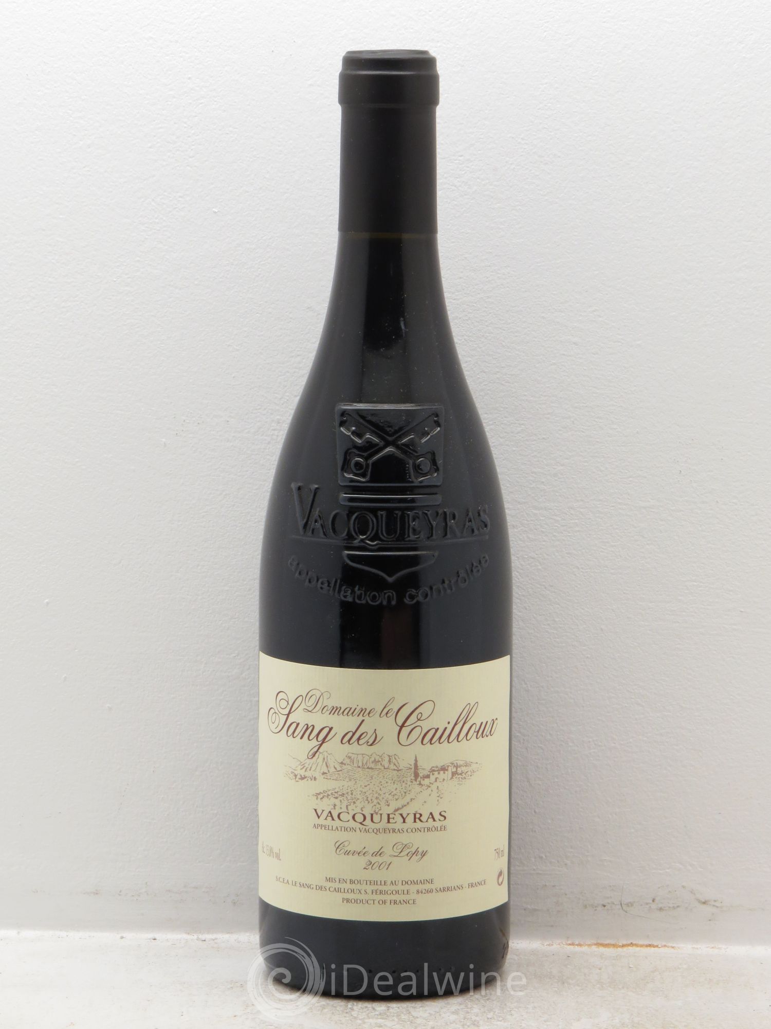 Vacqueyras Cuvée de Lopy Le Sang des Cailloux 2001 - Lot de 1 bouteille - 0