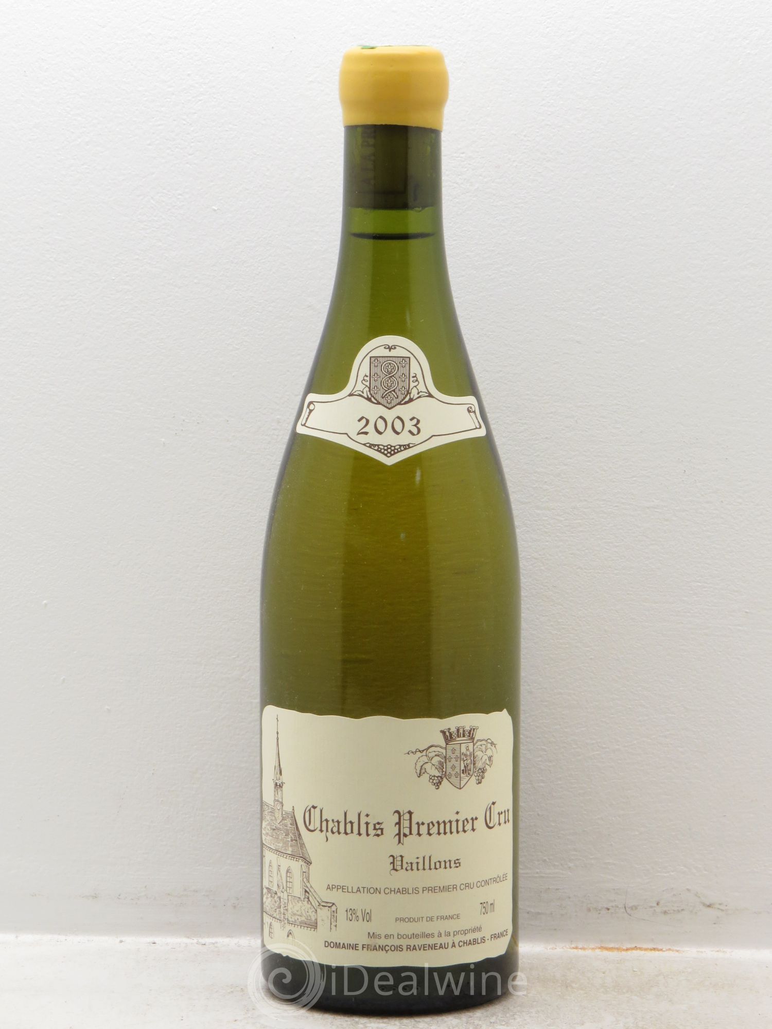 Chablis 1er Cru Vaillons Raveneau (Domaine) 2003 - Lot de 1 bouteille - 0