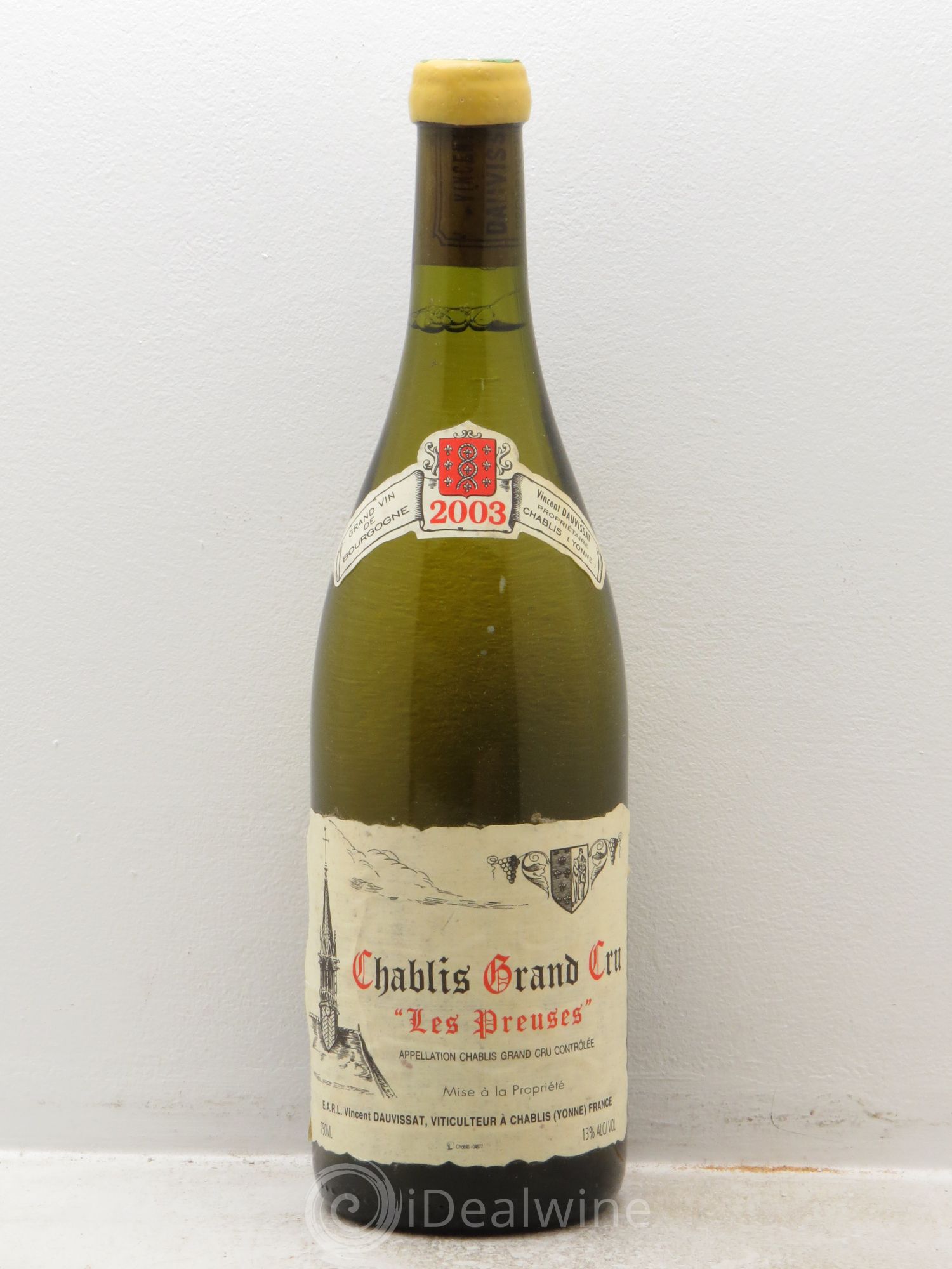 Chablis Grand Cru Les Preuses Vincent Dauvissat (Domaine) 2003 - Lot de 1 bouteille - 0