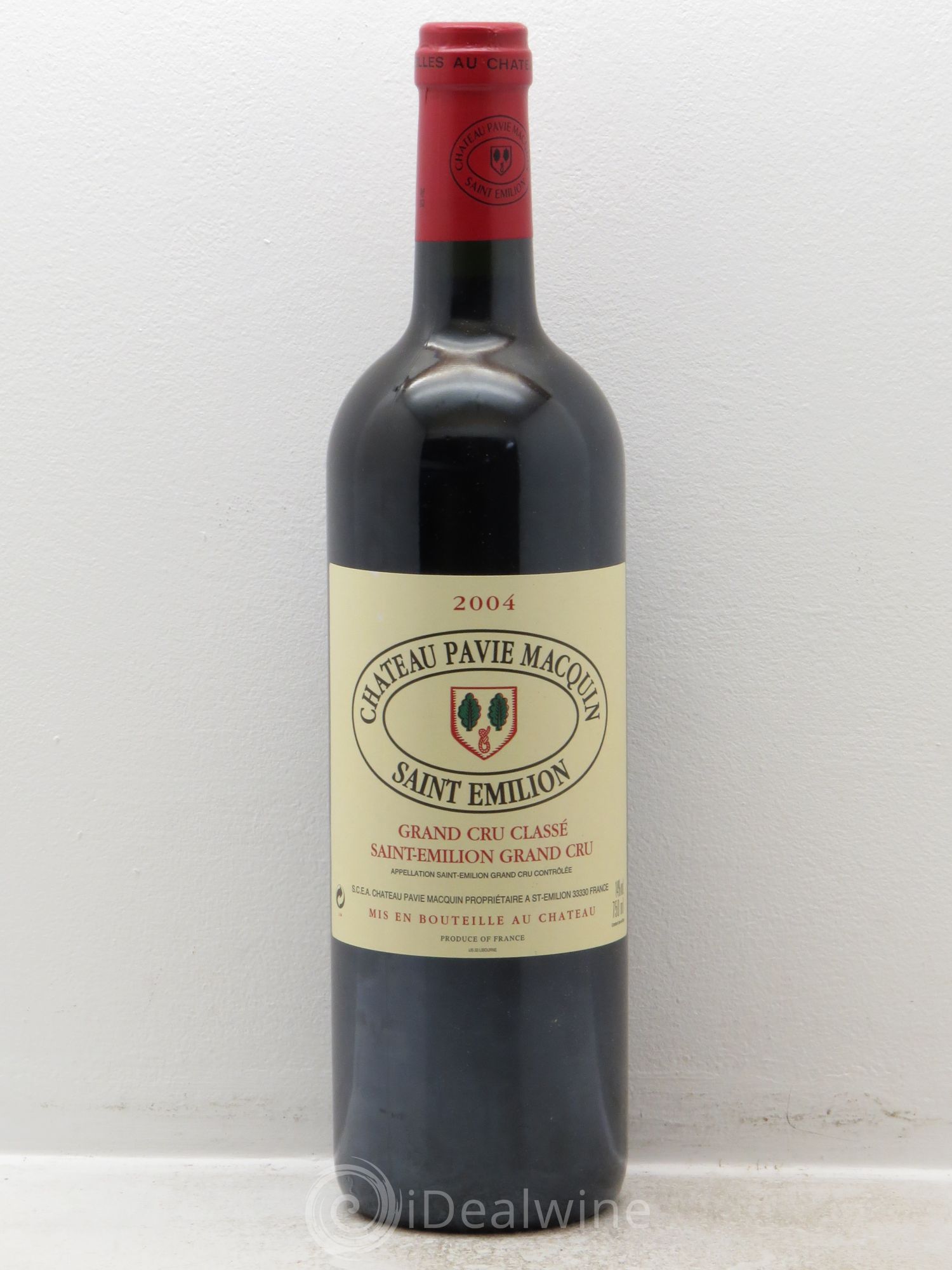 Château Pavie Macquin 1er Grand Cru Classé B 2004 - Lot de 1 bouteille - 0