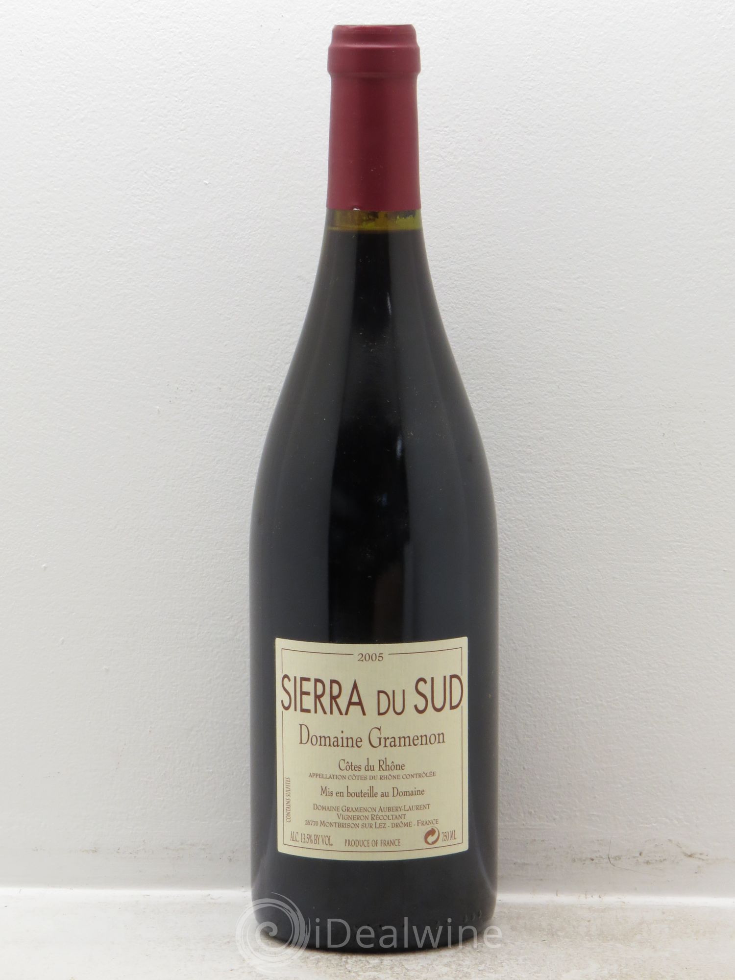 Côtes-du-Rhône Sierra du sud Domaine Gramenon 2005 - Posten von 1 Flasche - 0