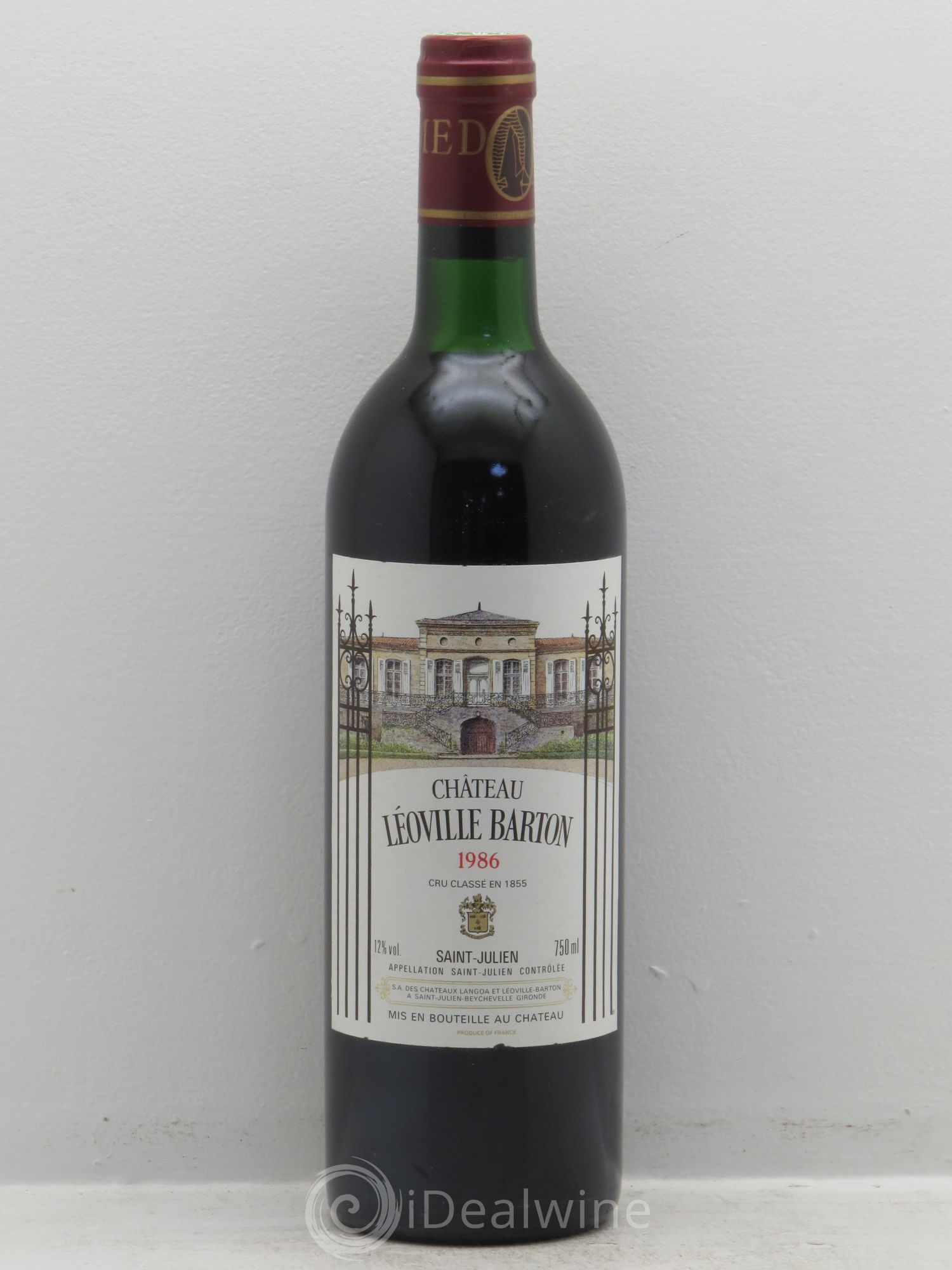 Château Léoville Barton 2ème Grand Cru Classé 1986 - Lot de 1 bouteille - 0