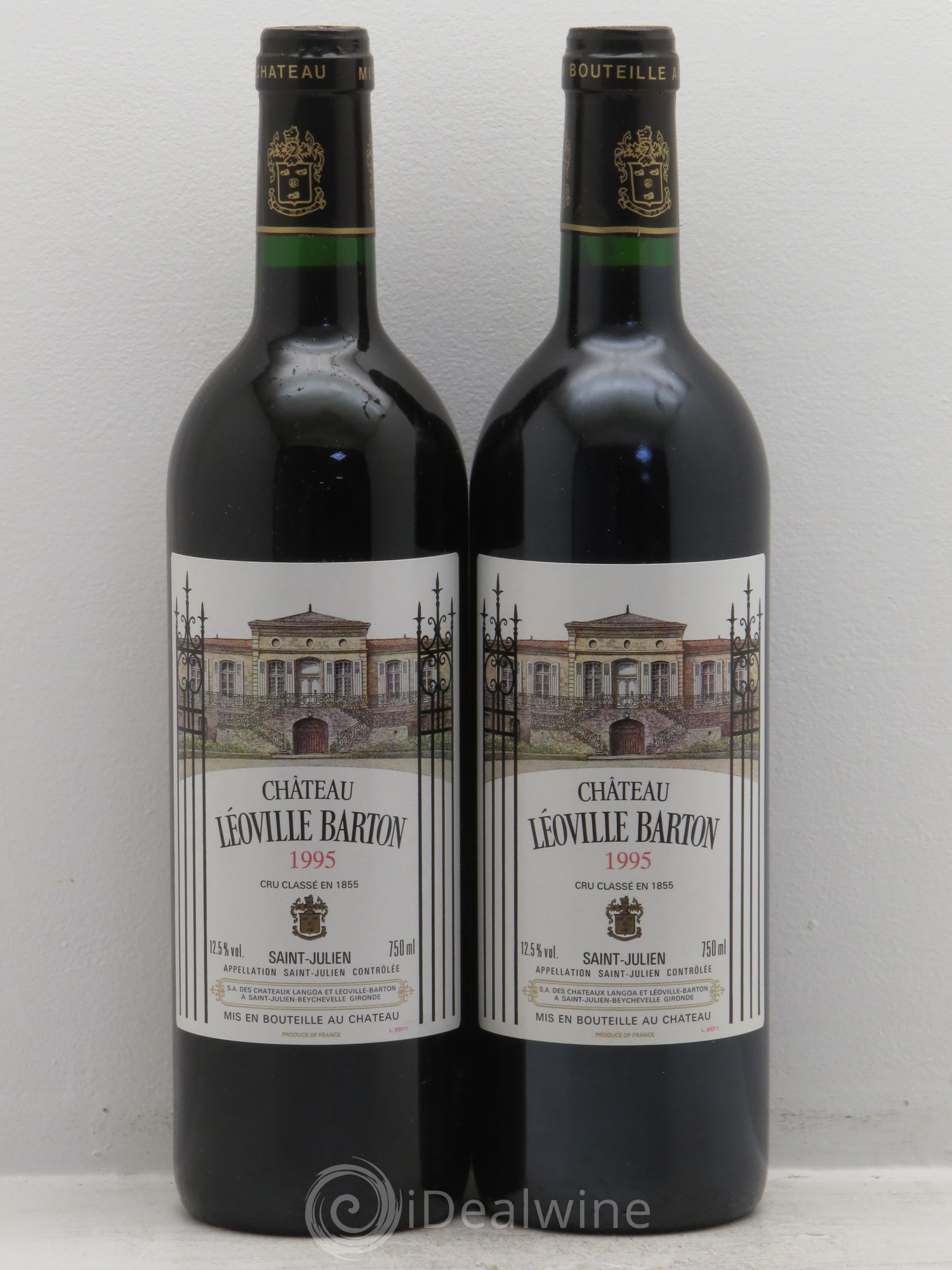Château Léoville Barton 2ème Grand Cru Classé 1995 - Lot de 2 bouteilles - 0