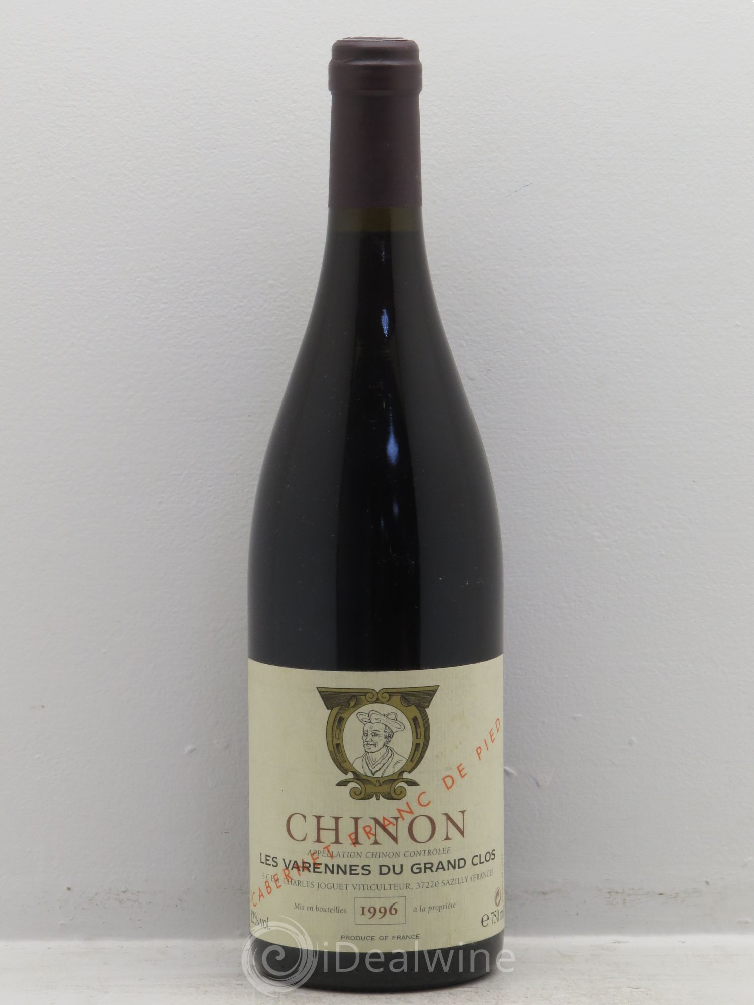 Chinon Les Varennes du Grand Clos Charles Joguet 1996 - Lot de 1 bouteille - 0