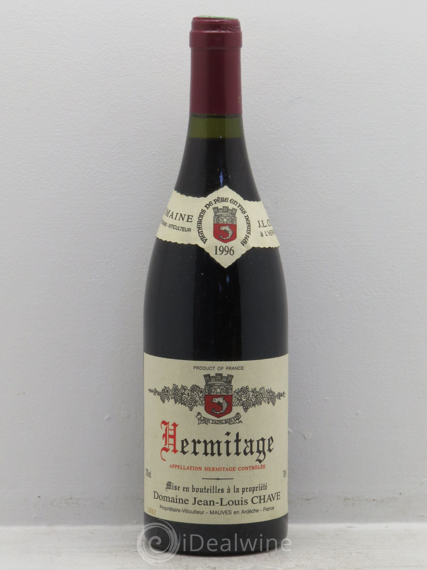 Hermitage Jean-Louis Chave 1996 - Lot de 1 bouteille - 0