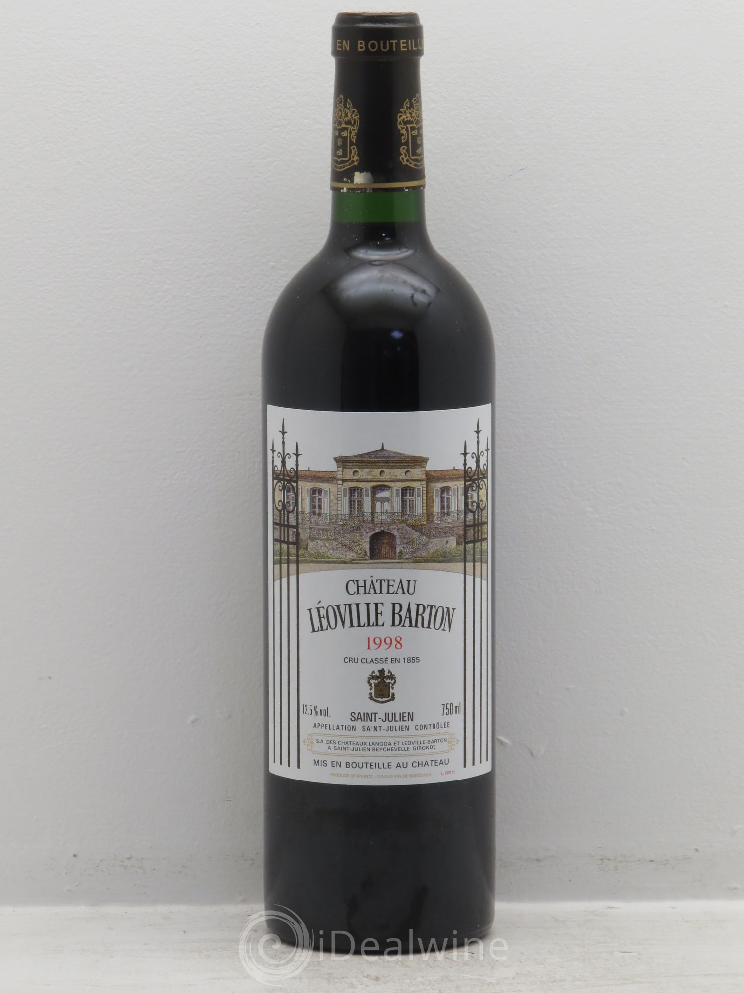 Château Léoville Barton 2ème Grand Cru Classé 1998 - Lot de 1 bouteille - 0