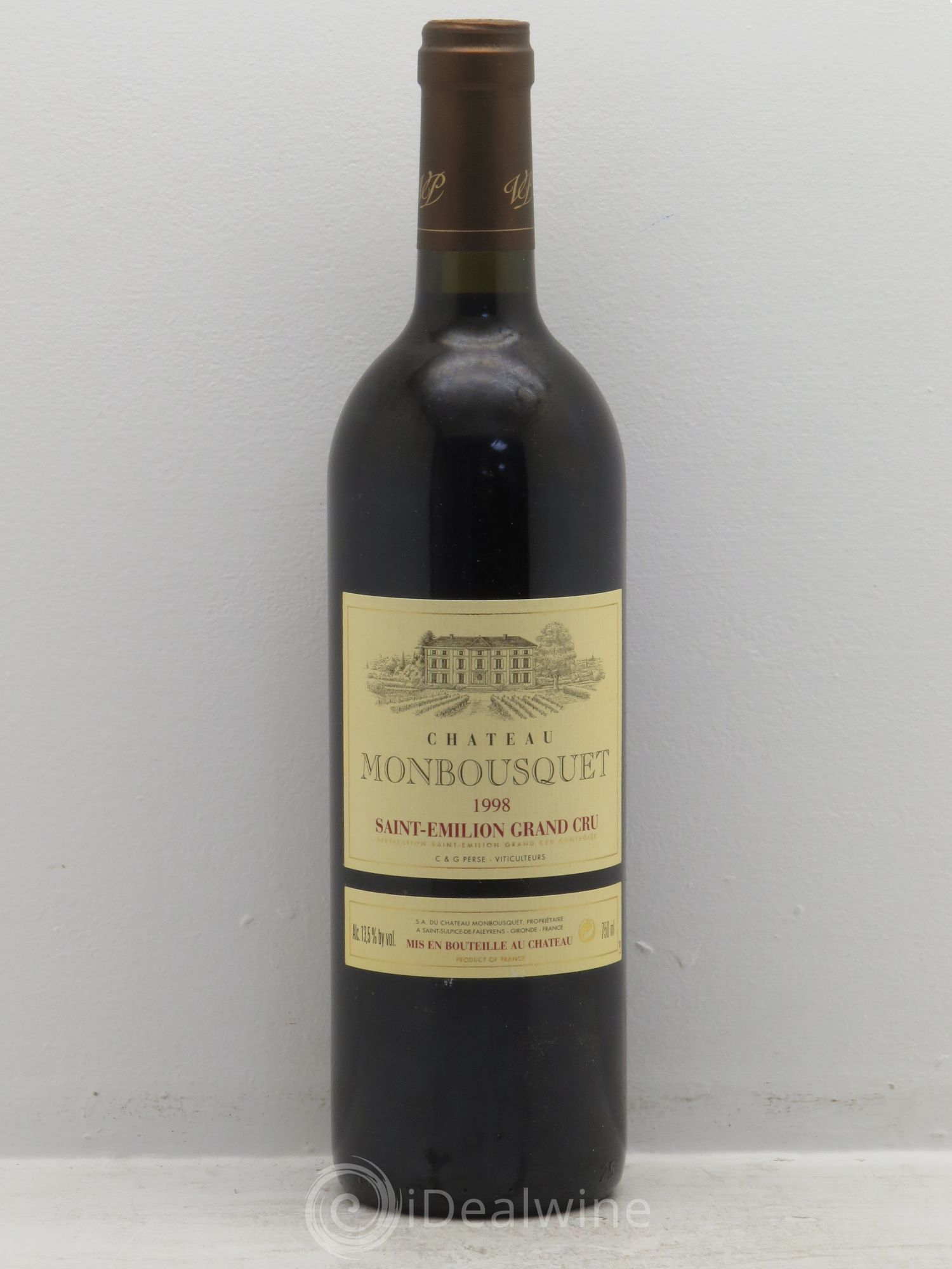 Château Monbousquet Grand Cru Classé 1998 - Lot de 1 bouteille - 0