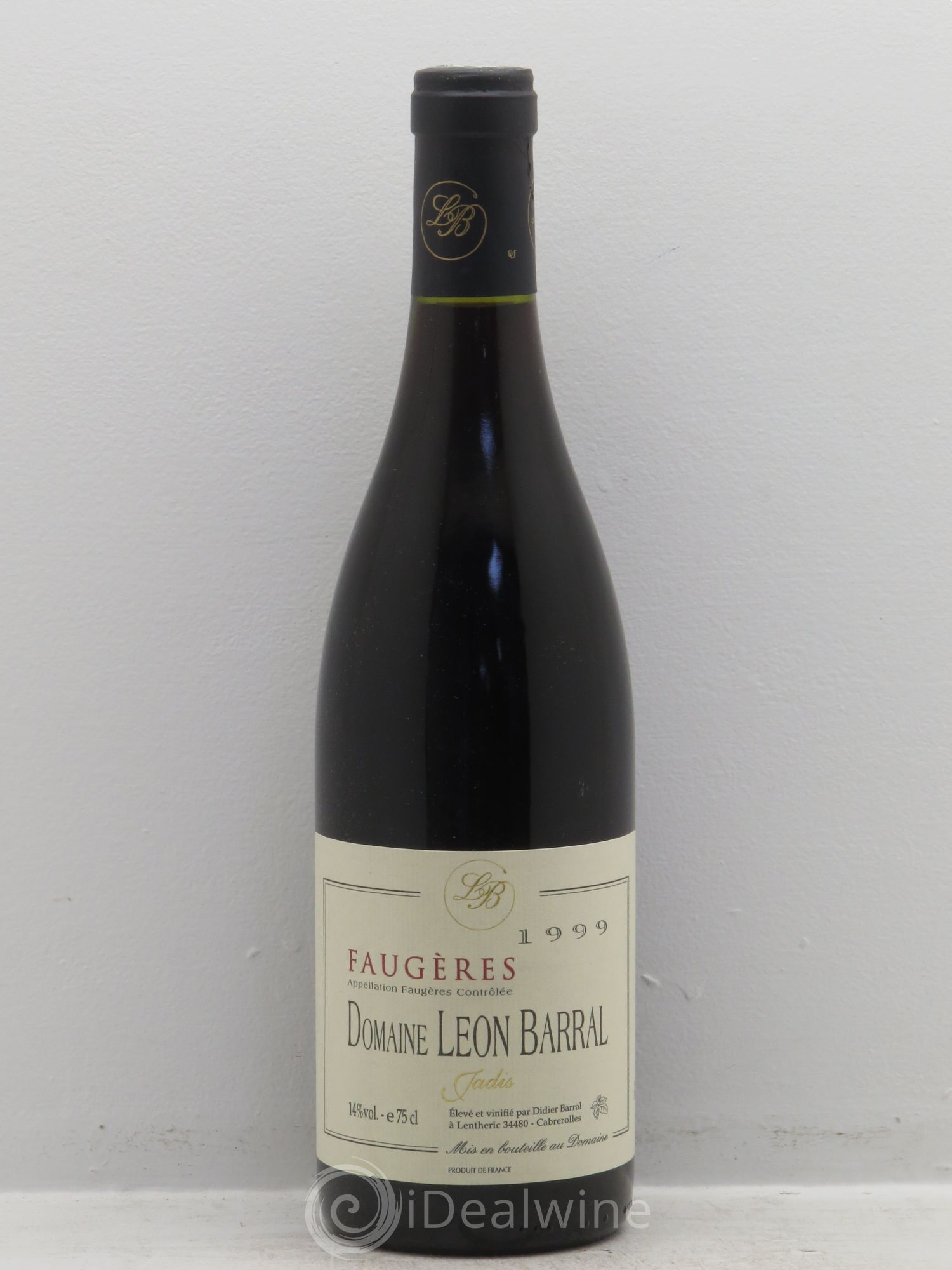 Faugères Jadis Domaine Léon Barral 1999 - Lot de 1 bouteille - 0