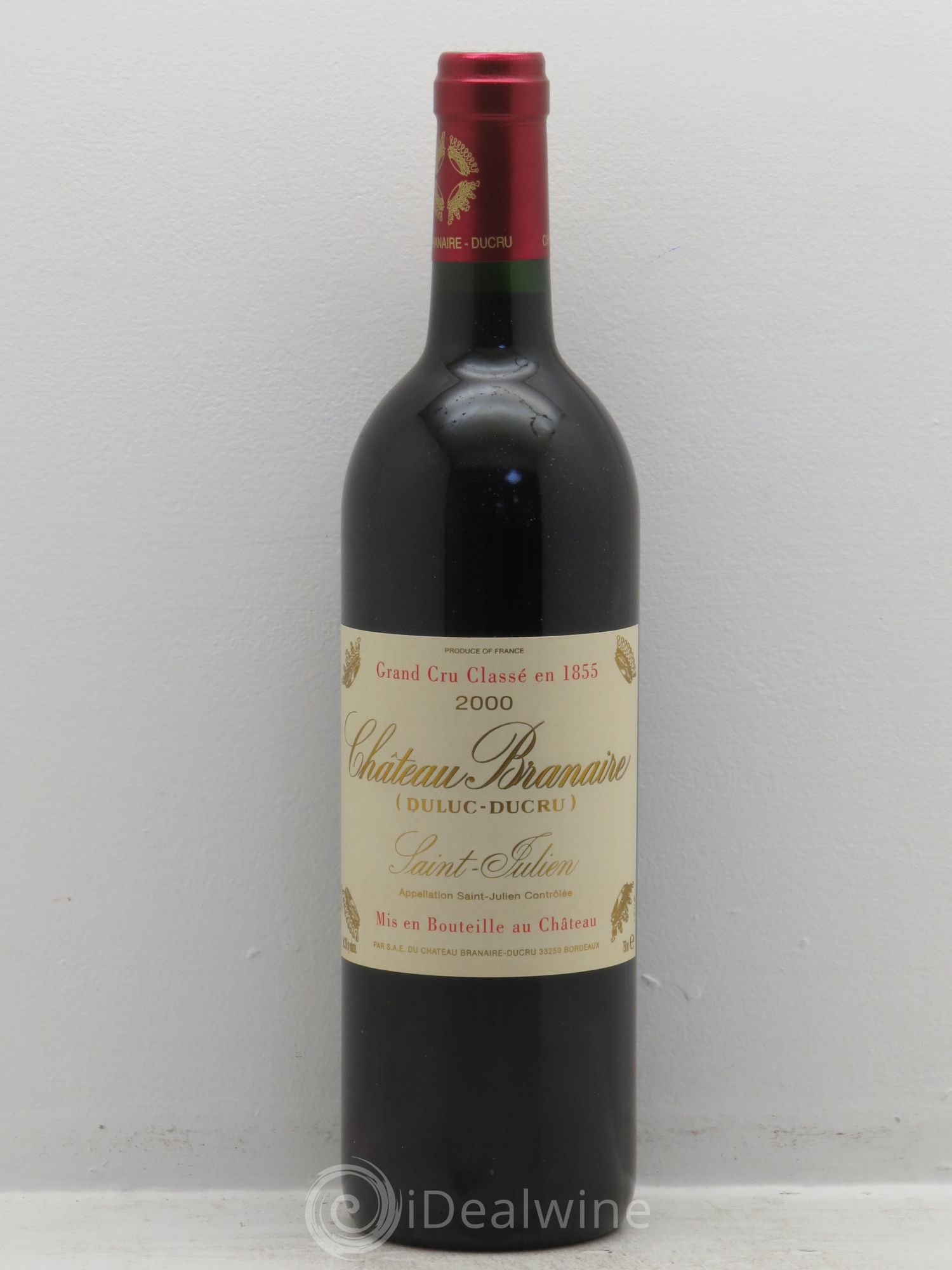Château Branaire Ducru 4ème Grand Cru Classé 2000 - Lot de 1 bouteille - 0