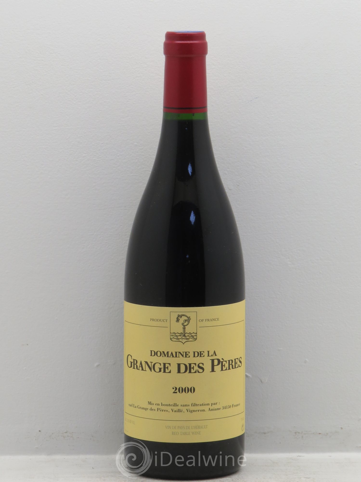 Pays d'Hérault Grange des Pères Laurent Vaillé 2000 - Lot de 1 bouteille - 0