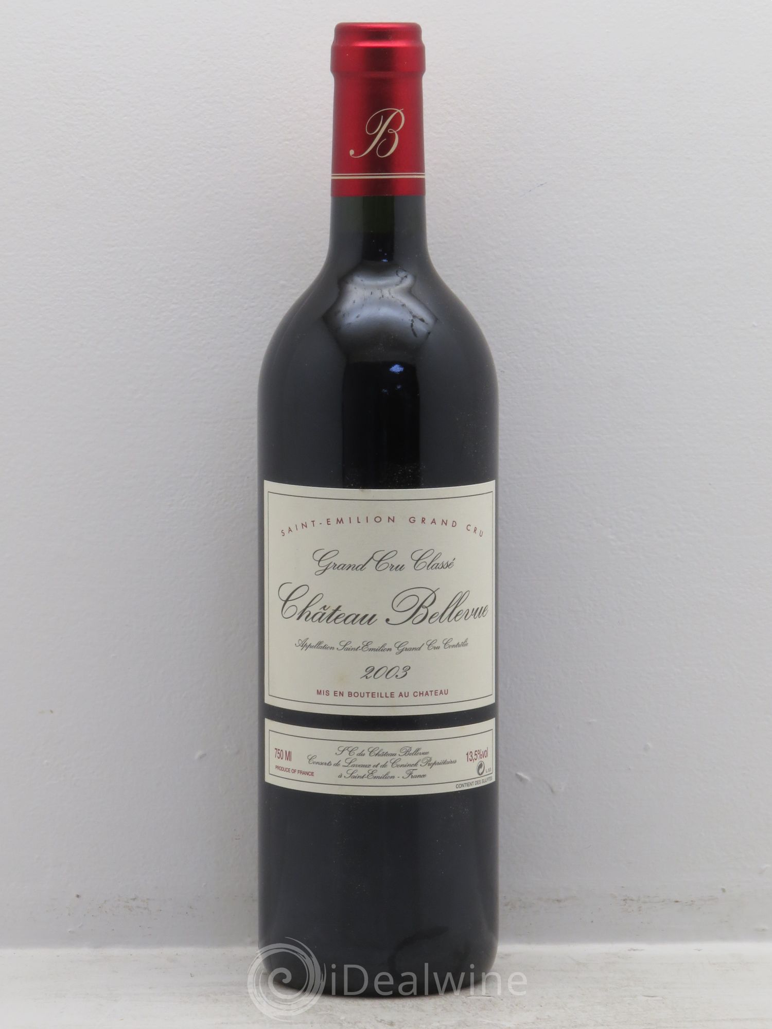 Château Bellevue Cru Bourgeois 2003 - Lot de 1 bouteille - 0
