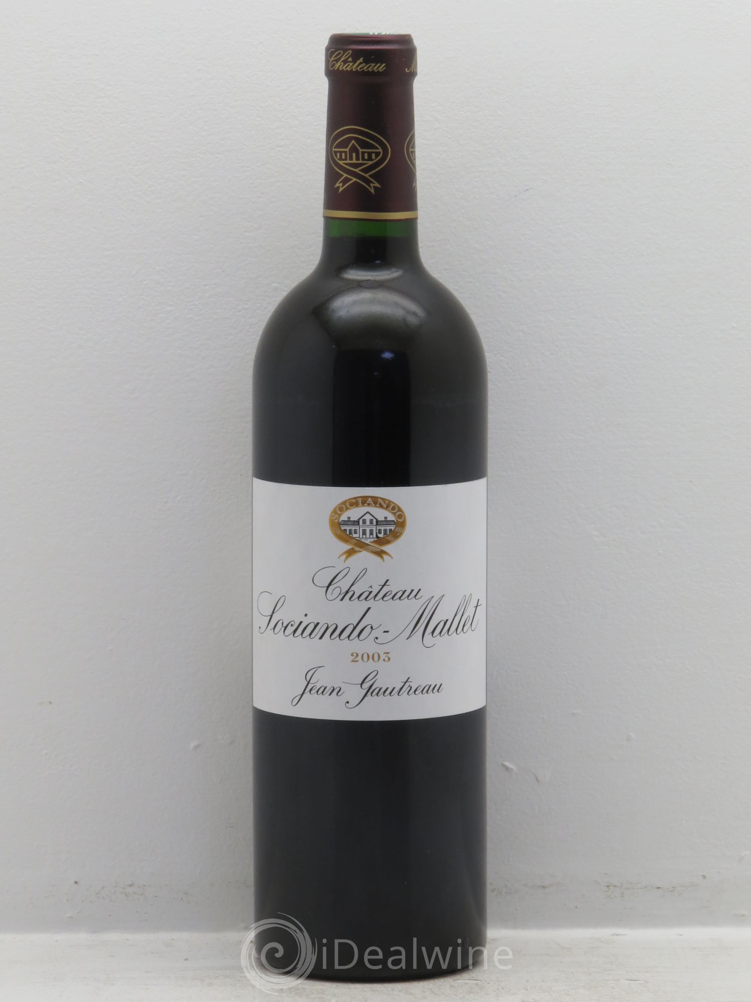 Château Sociando Mallet 2003 - Lot de 1 bouteille - 0
