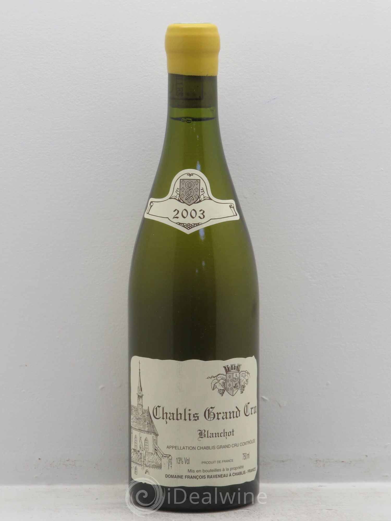 Chablis Grand Cru Blanchot Raveneau (Domaine) 2003 - Lot de 1 bouteille - 0