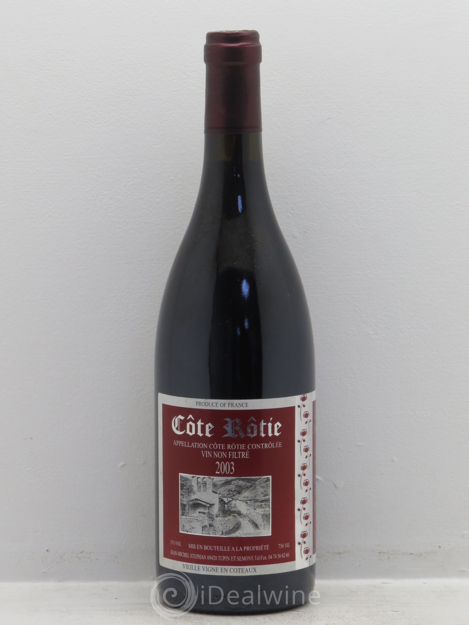 Côte-Rôtie Jean-Michel Stephan Vieille Vigne en coteaux 2003 - Posten von 1 Flasche - 0