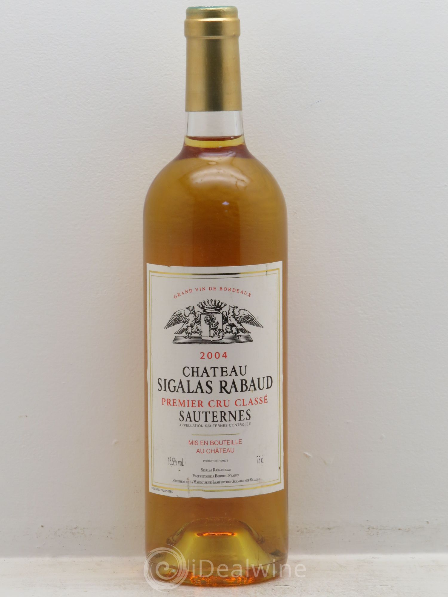 Château Sigalas Rabaud 1er Grand Cru Classé 2004 - Posten von 1 Flasche - 0