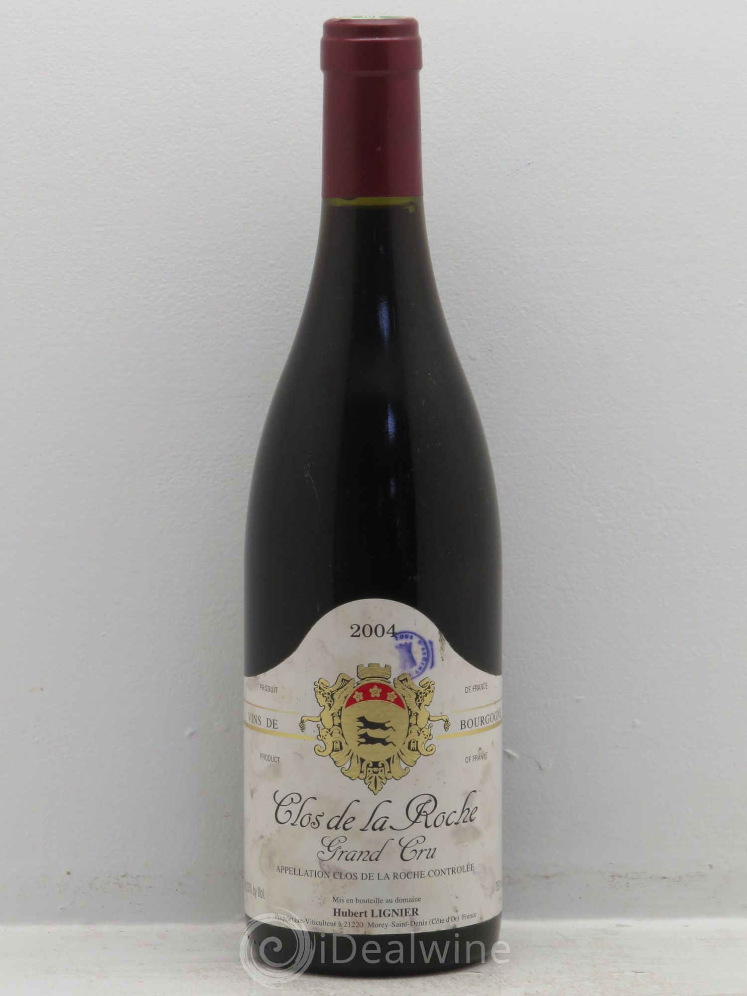 Clos de la Roche Grand Cru Hubert Lignier (Domaine) 2004 - Lot de 1 bouteille - 0