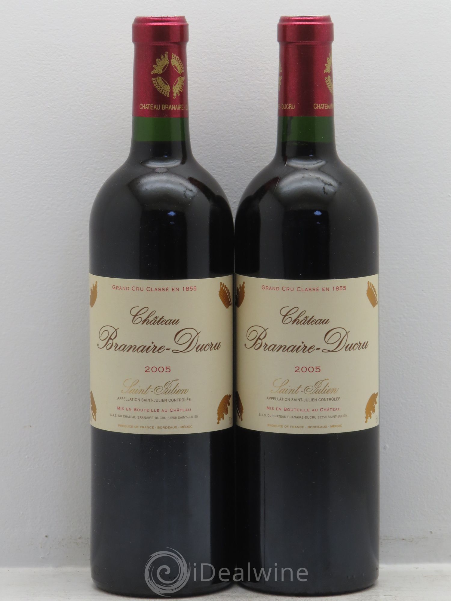 Château Branaire Ducru 4ème Grand Cru Classé 2005 - Lot de 2 bouteilles - 0