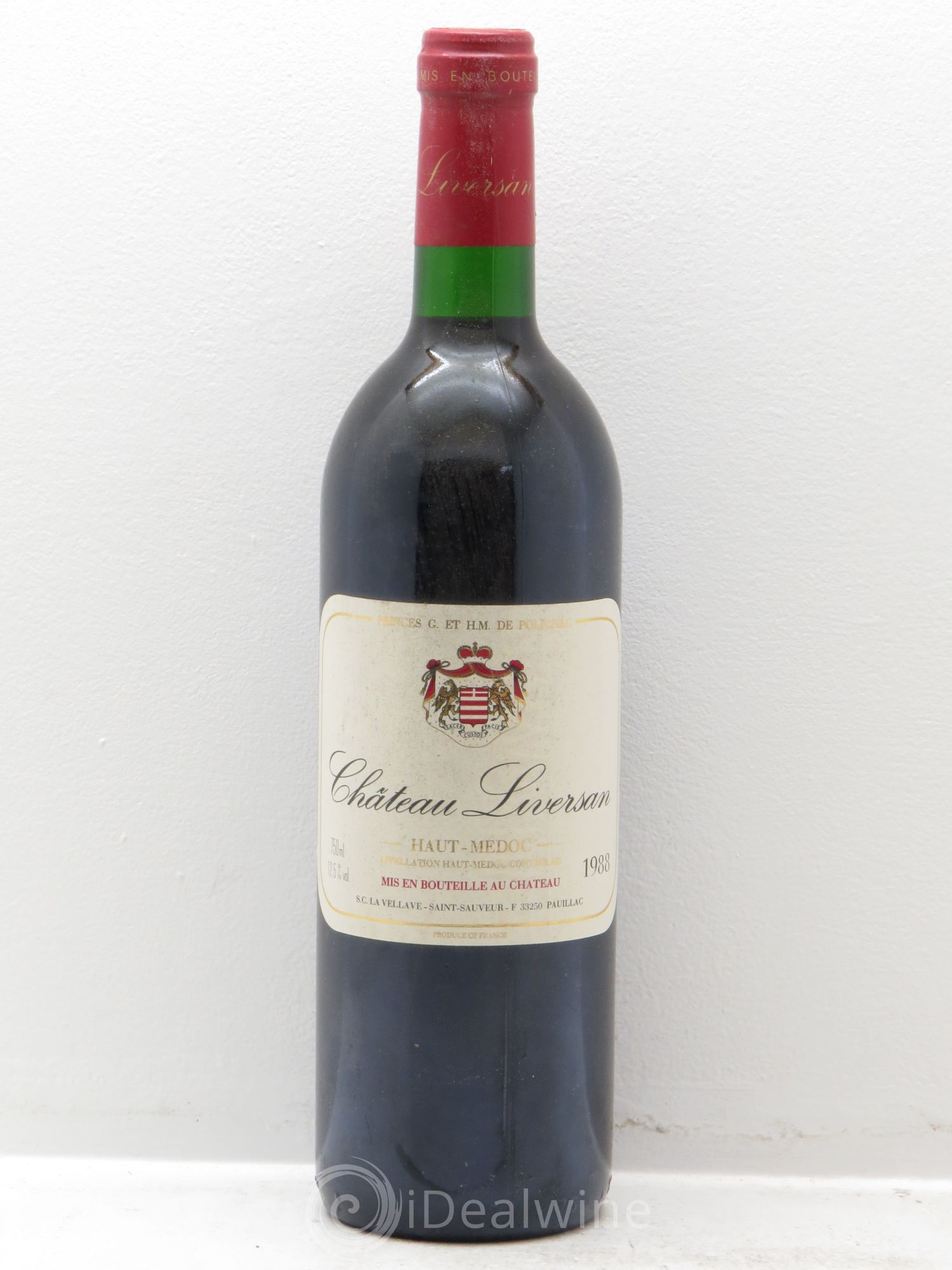 Château Liversan Cru Bourgeois 1988 - Lot de 1 bouteille - 0