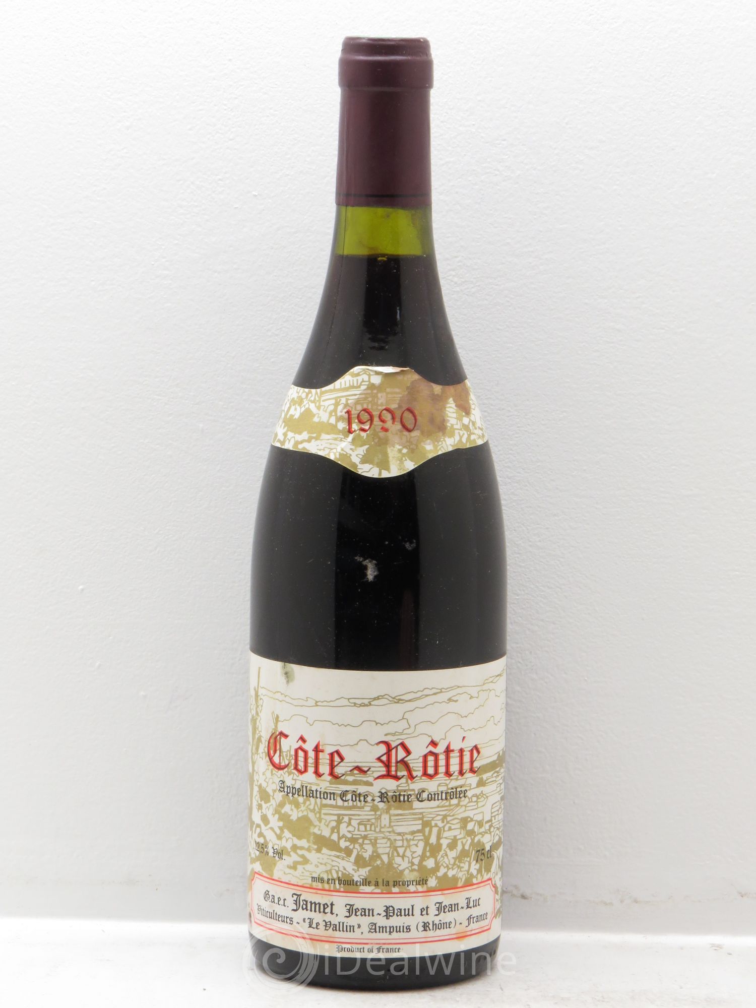 Côte-Rôtie Jamet (Domaine) 1990 - Lot de 1 bouteille - 0