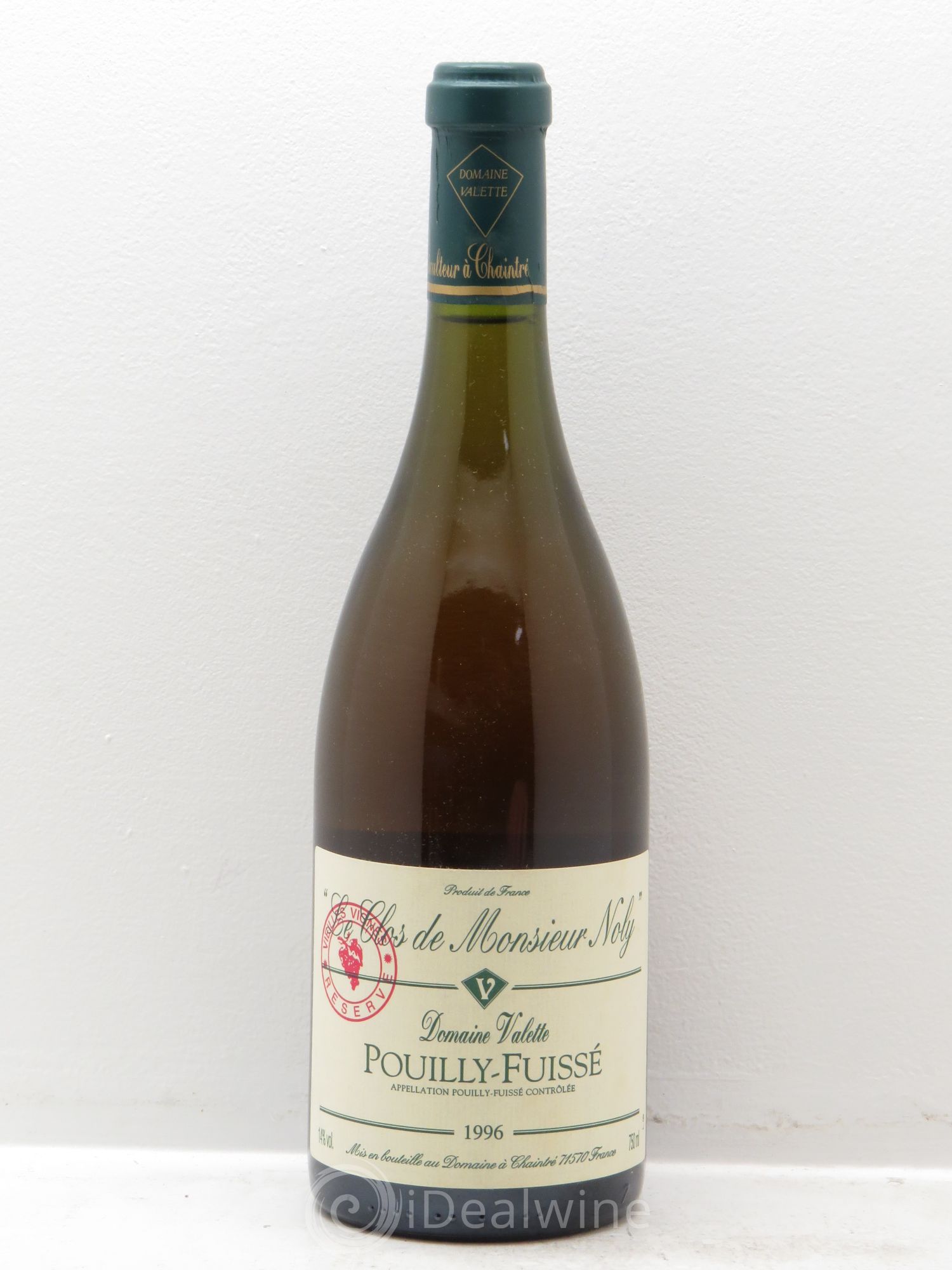 Pouilly-Fuissé Clos de Monsieur Noly Valette (Domaine) 1996 - Lot de 1 bouteille - 0
