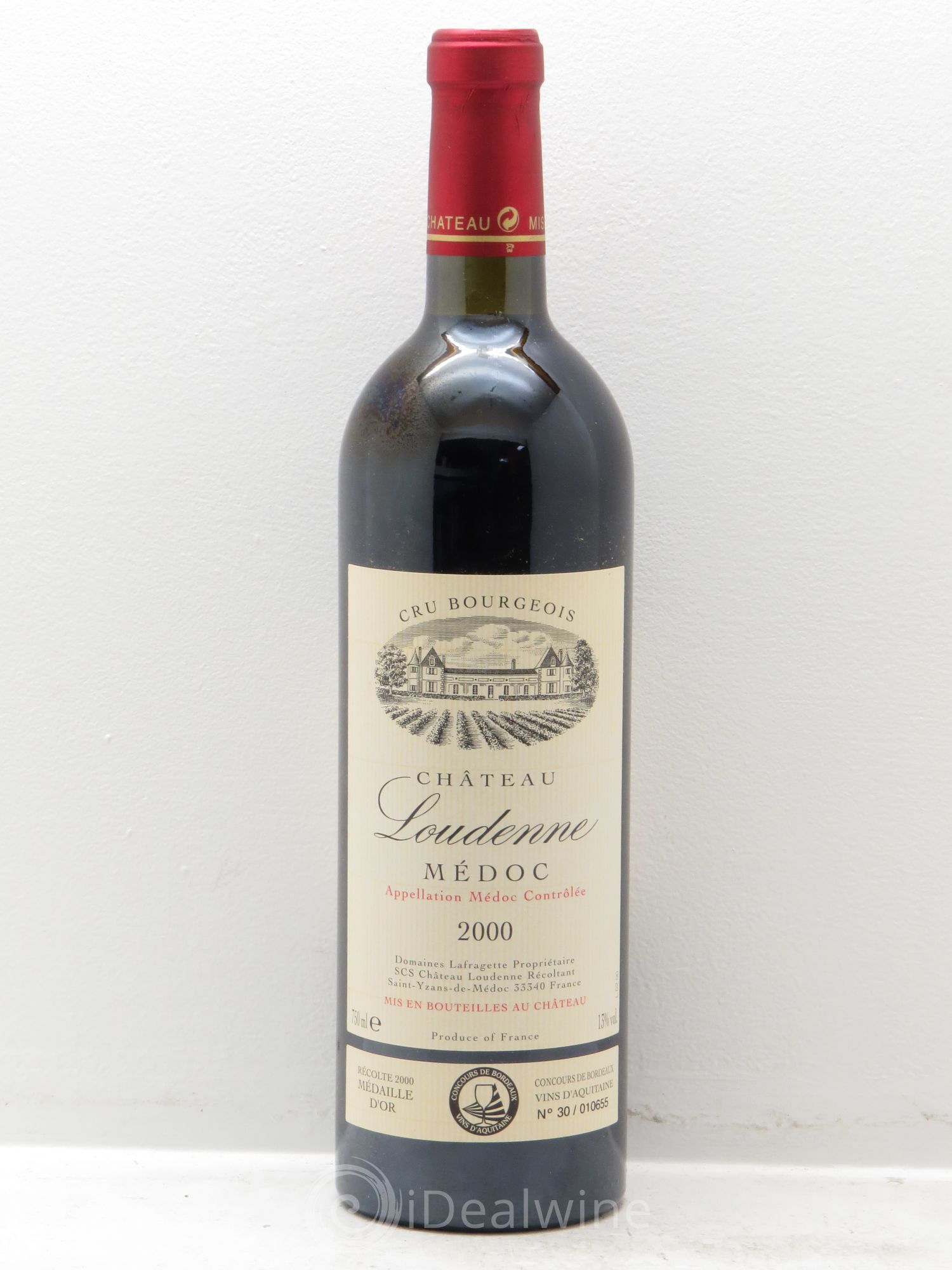 Château Loudenne Cru Bourgeois 2000 - Lot de 1 bouteille - 0