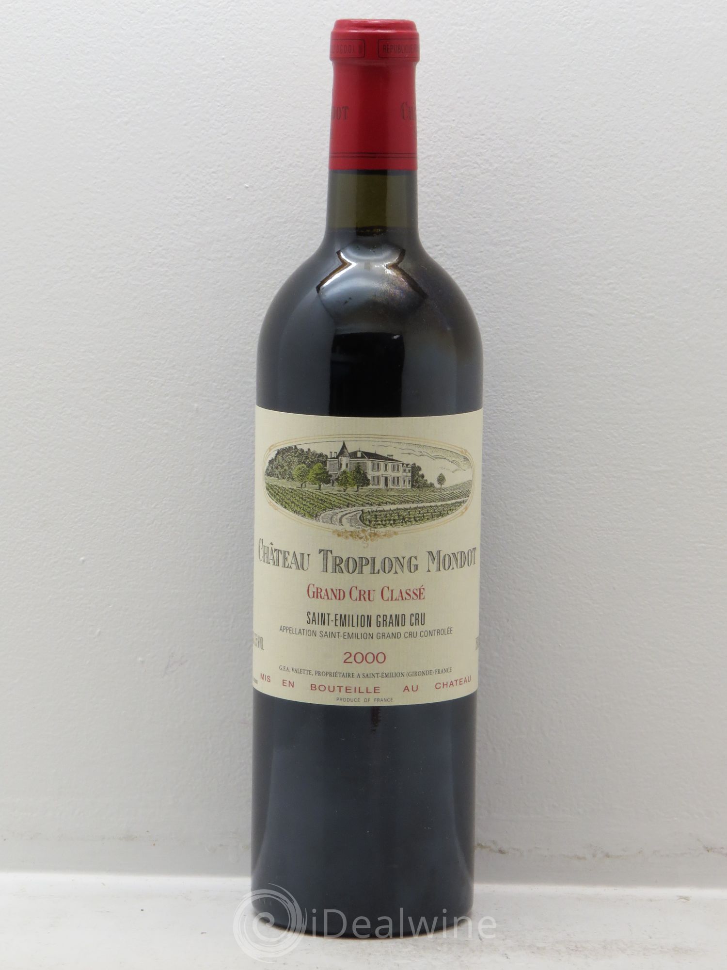 Château Troplong Mondot 1er Grand Cru Classé B 2000 - Lot de 1 bouteille - 0